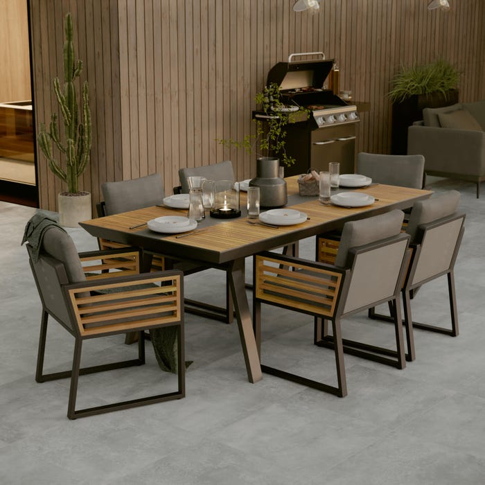 Fotel ogrodowy Ionis szary Naterial