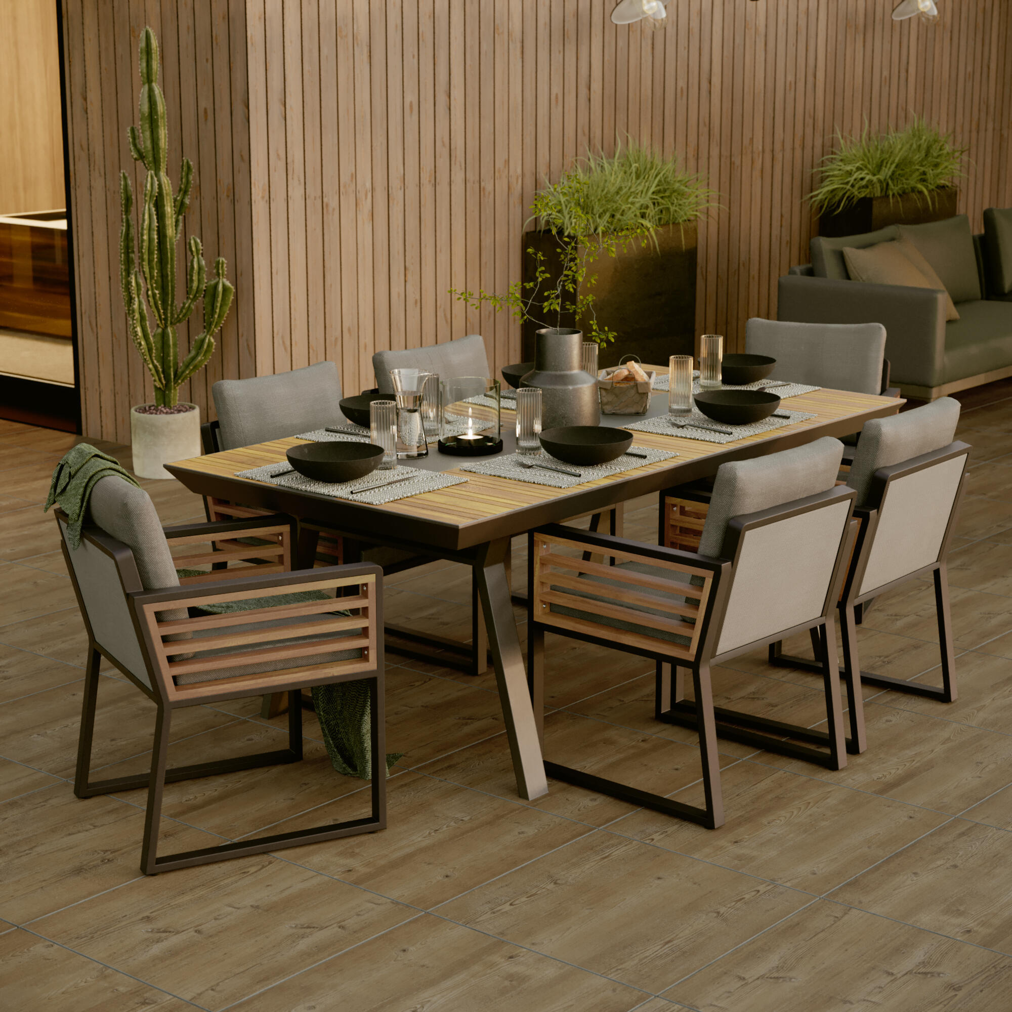 Fotel ogrodowy Ionis szary Naterial - 0