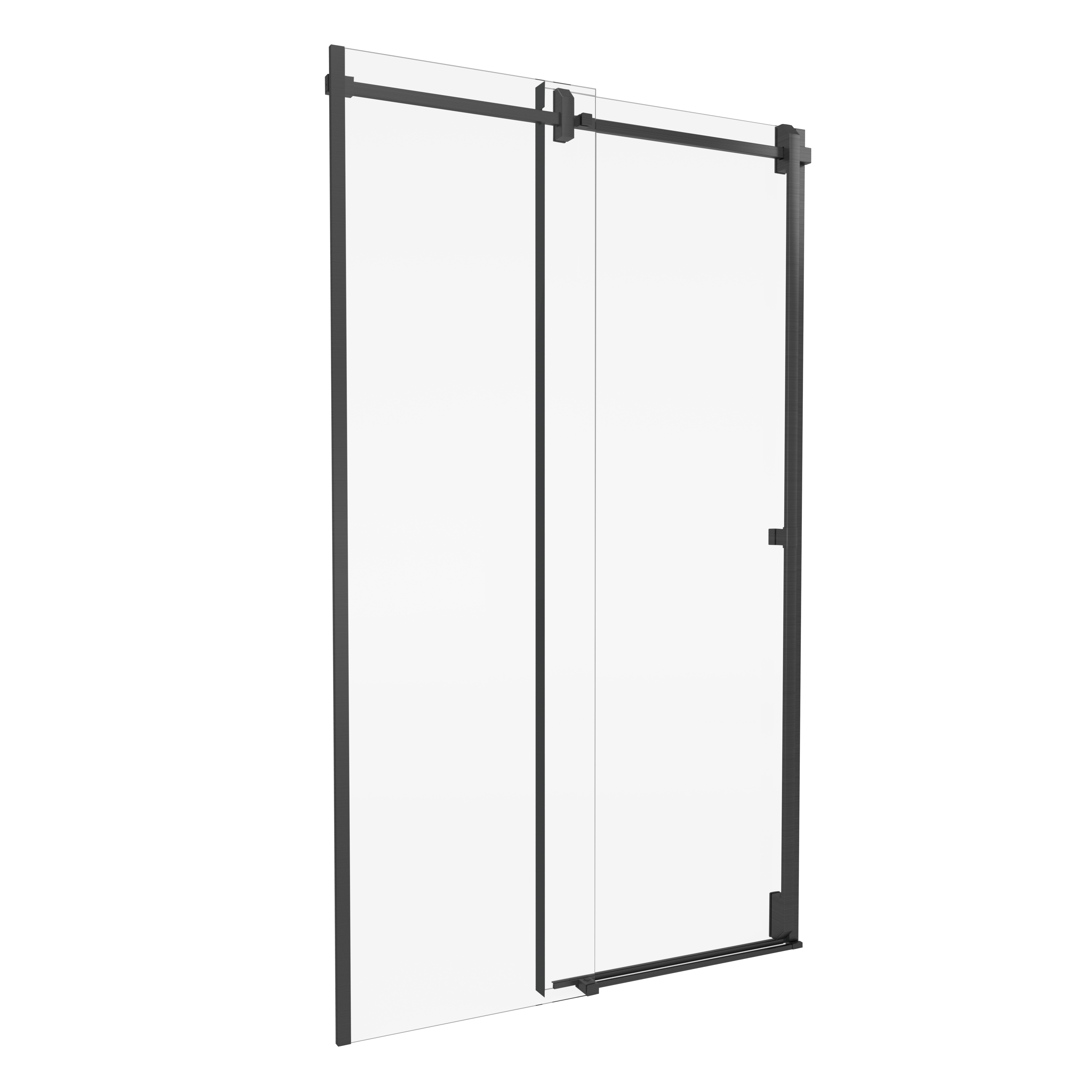 Drzwi prysznicowe przesuwne Titanium gun metal 120x200 cm Durasan
