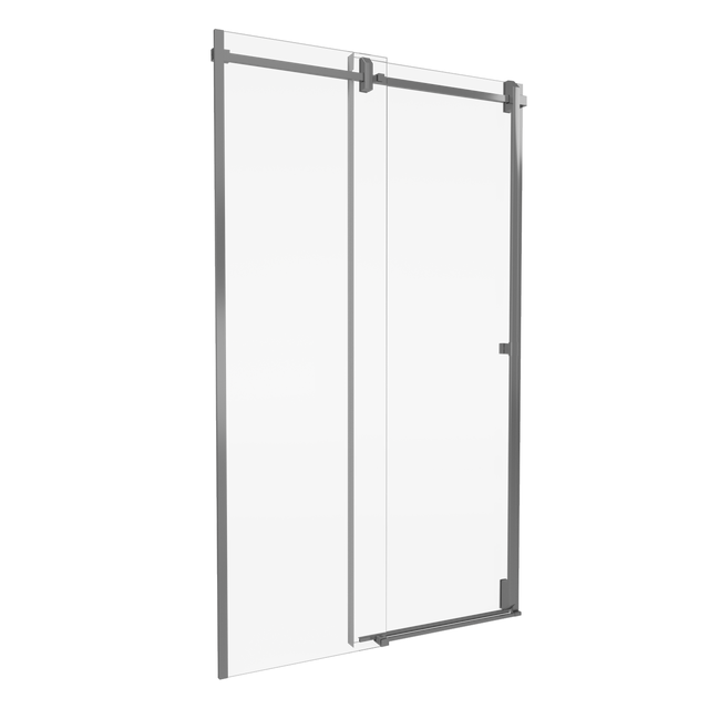 Drzwi prysznicowe przesuwne Titanium chromowane 120x200 cm Durasan