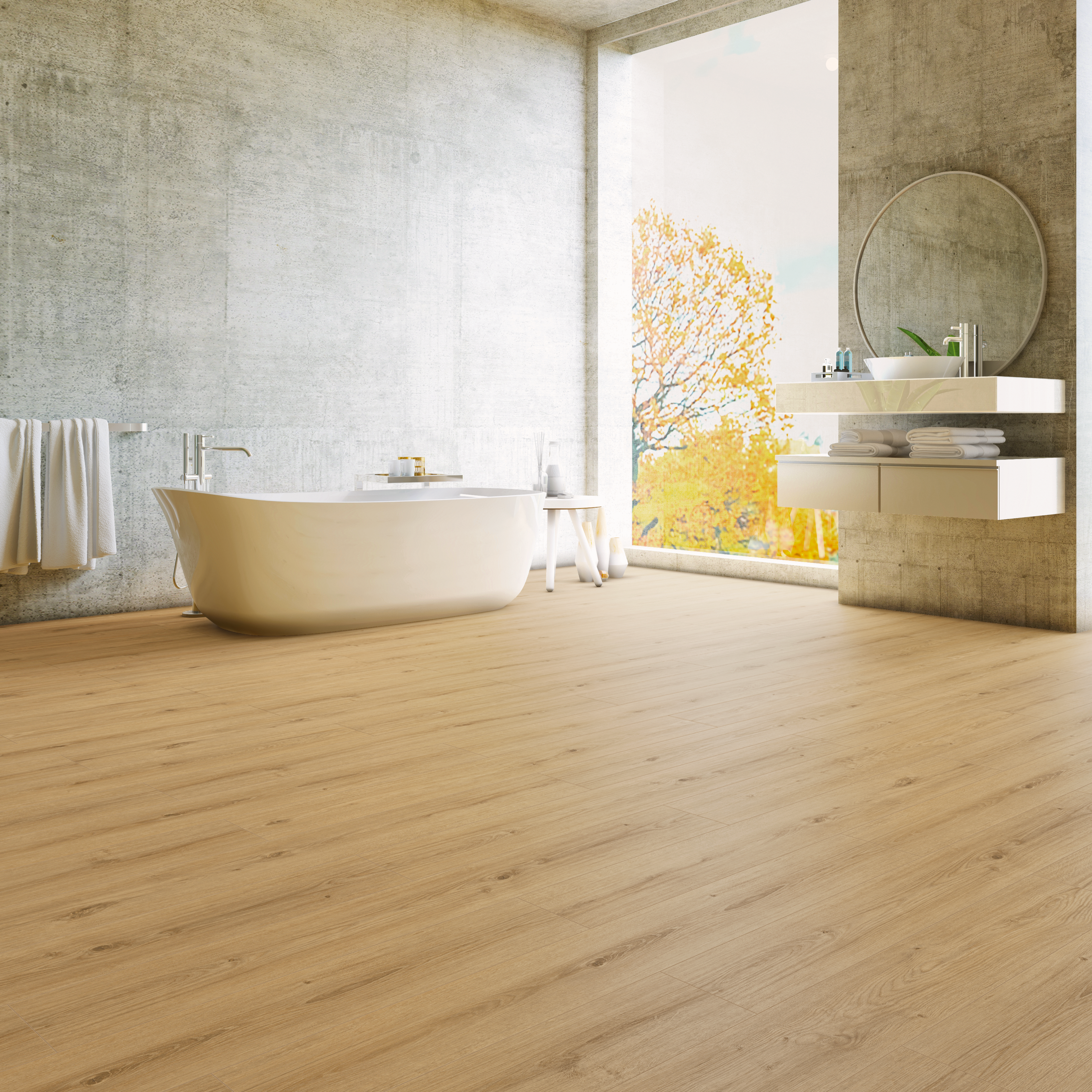 Panele podłogowe laminowane wodoodporne AC5 7 mm Artens Natural naturalne drewno - 4