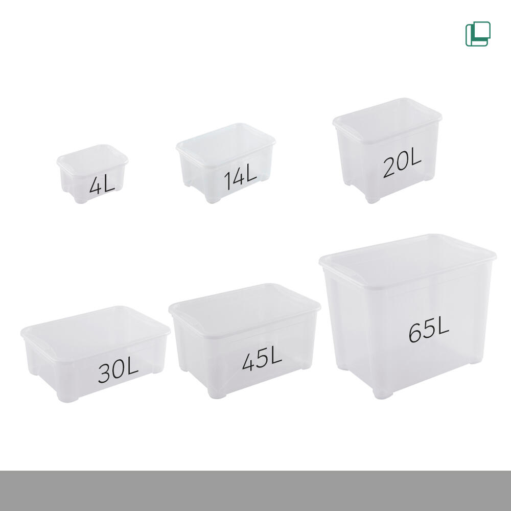 Caixa de arrumação empilhável 28.5X55.5X39CM 45L - 9