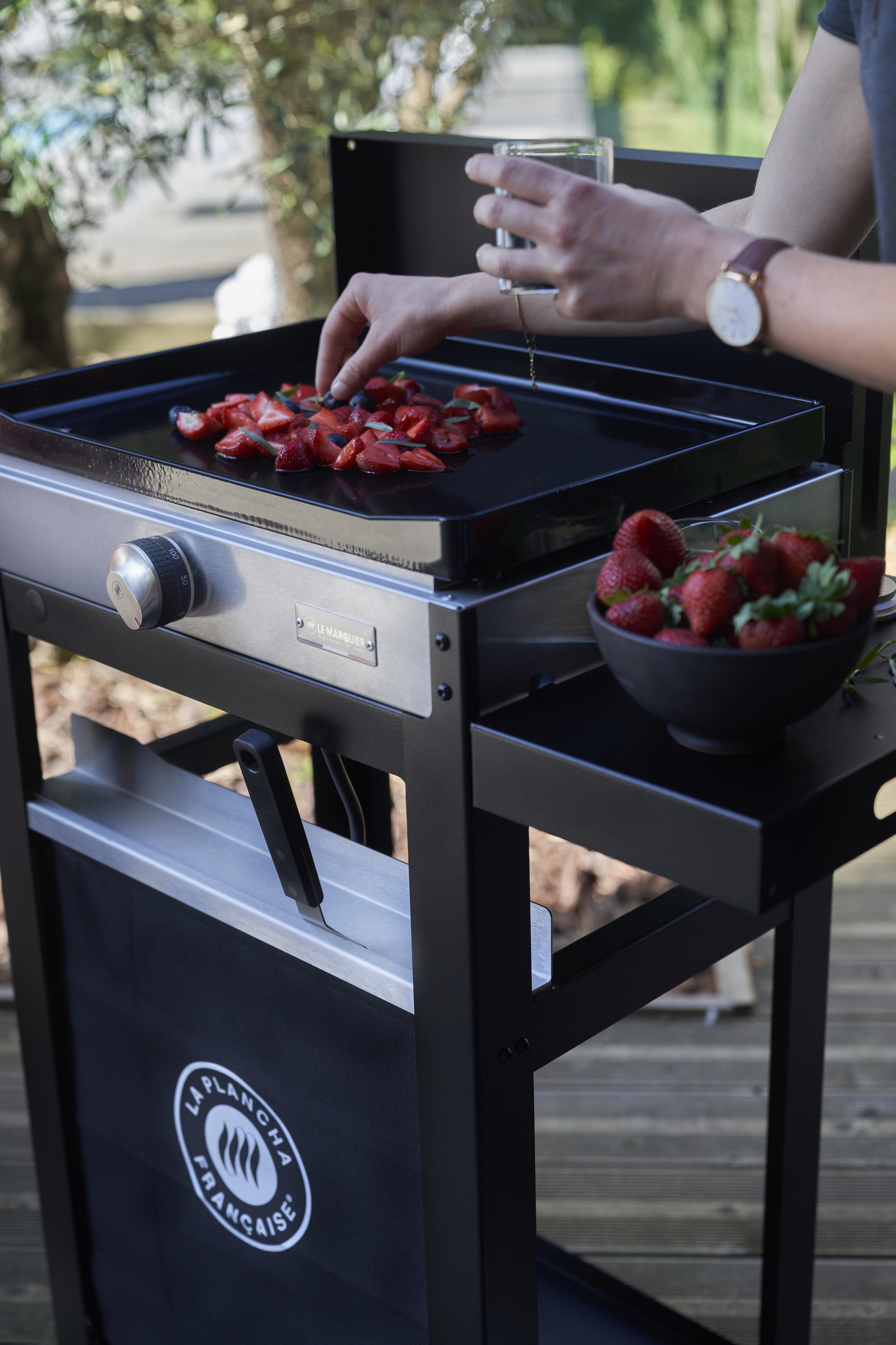 Plancha électrique LE MARQUIER La Plancha Française 150 DUO - Noir / Inox - 3