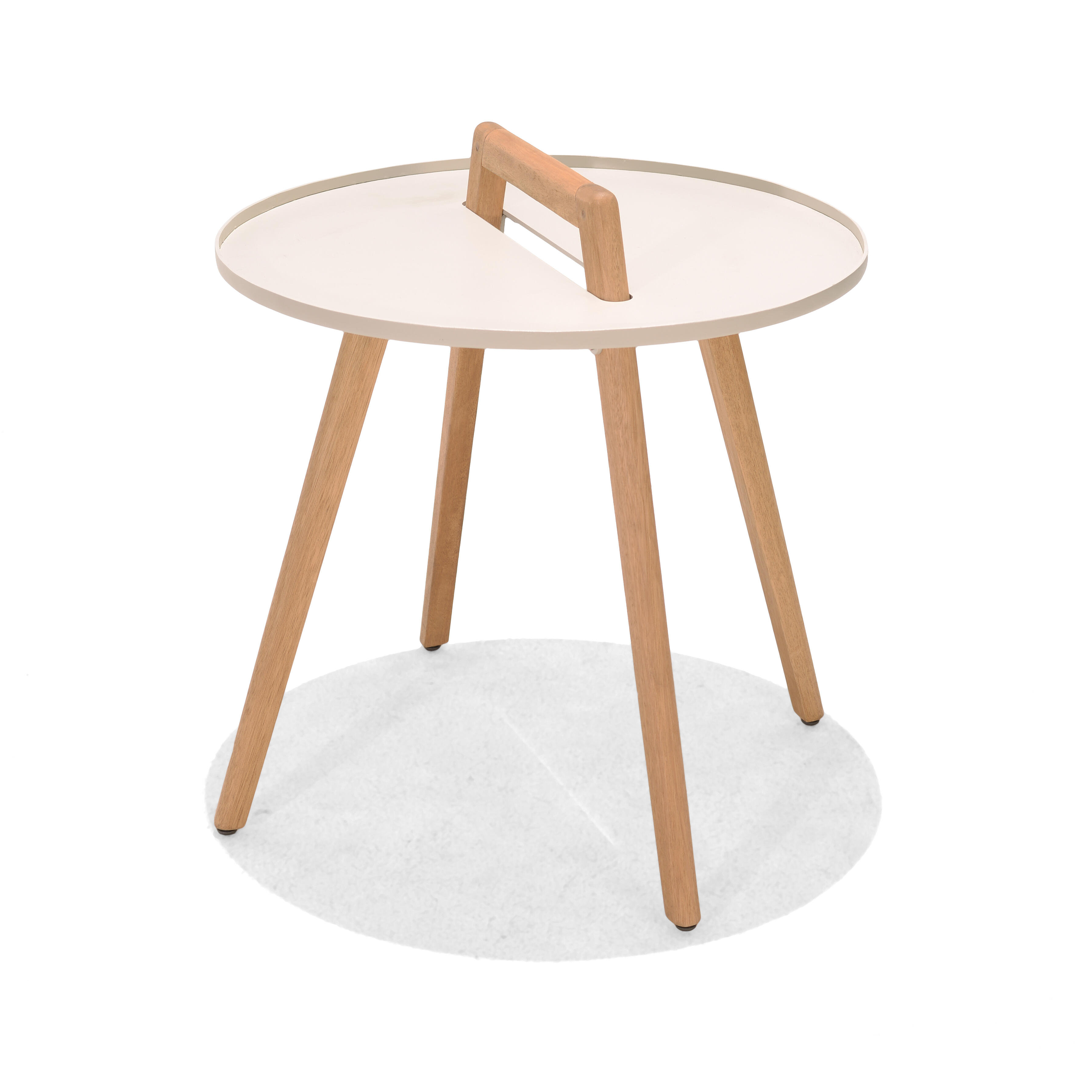 mesa de jardin auxiliar nassau d50 cm blanco