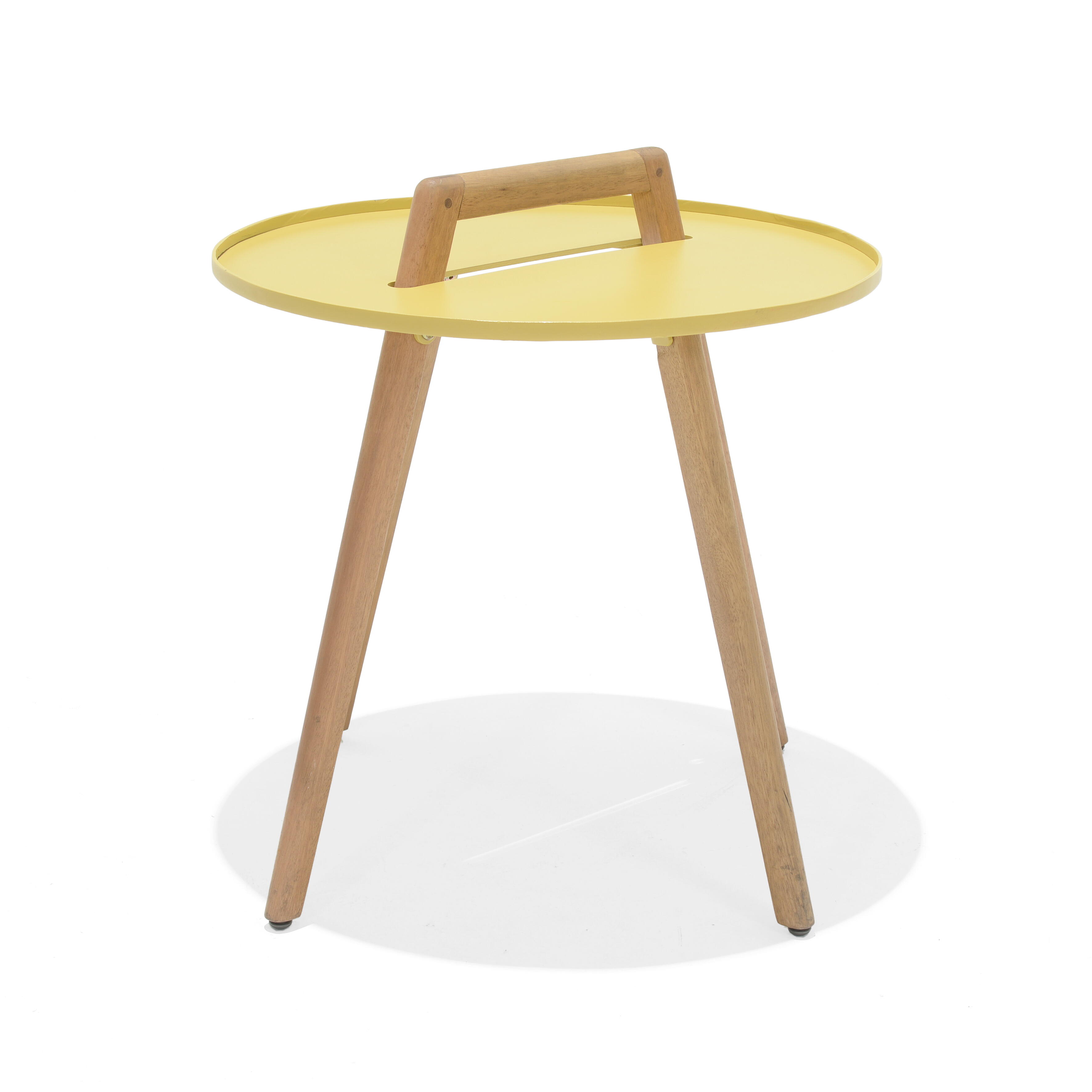 mesa de jardin auxiliar nassau d50 cm miel