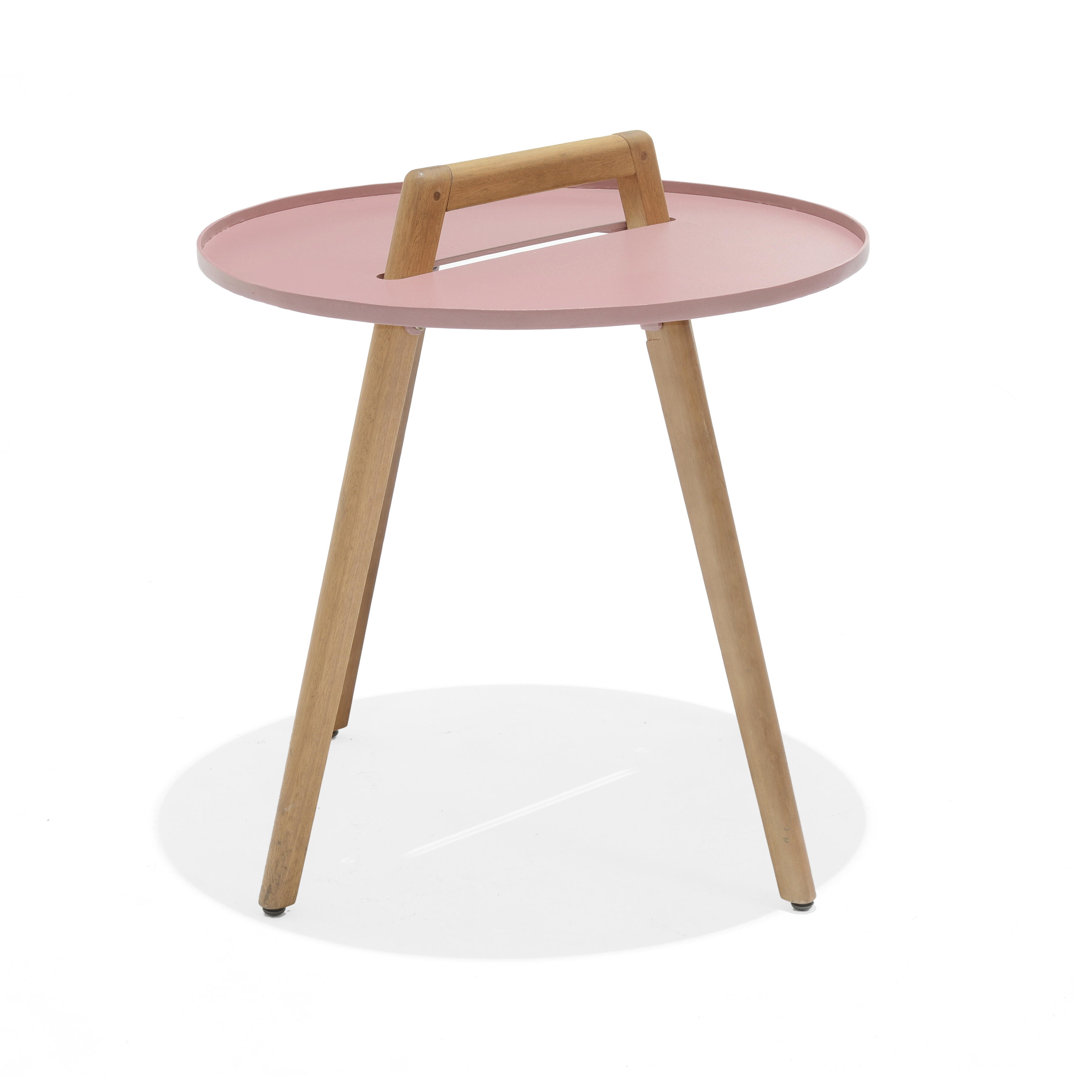 Mesa de jardín auxiliar nassau d50 cm rosa