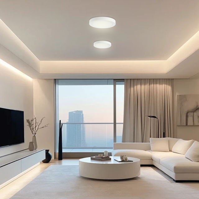 Candeeiro de teto com lâmpada interior LED 7cm branco