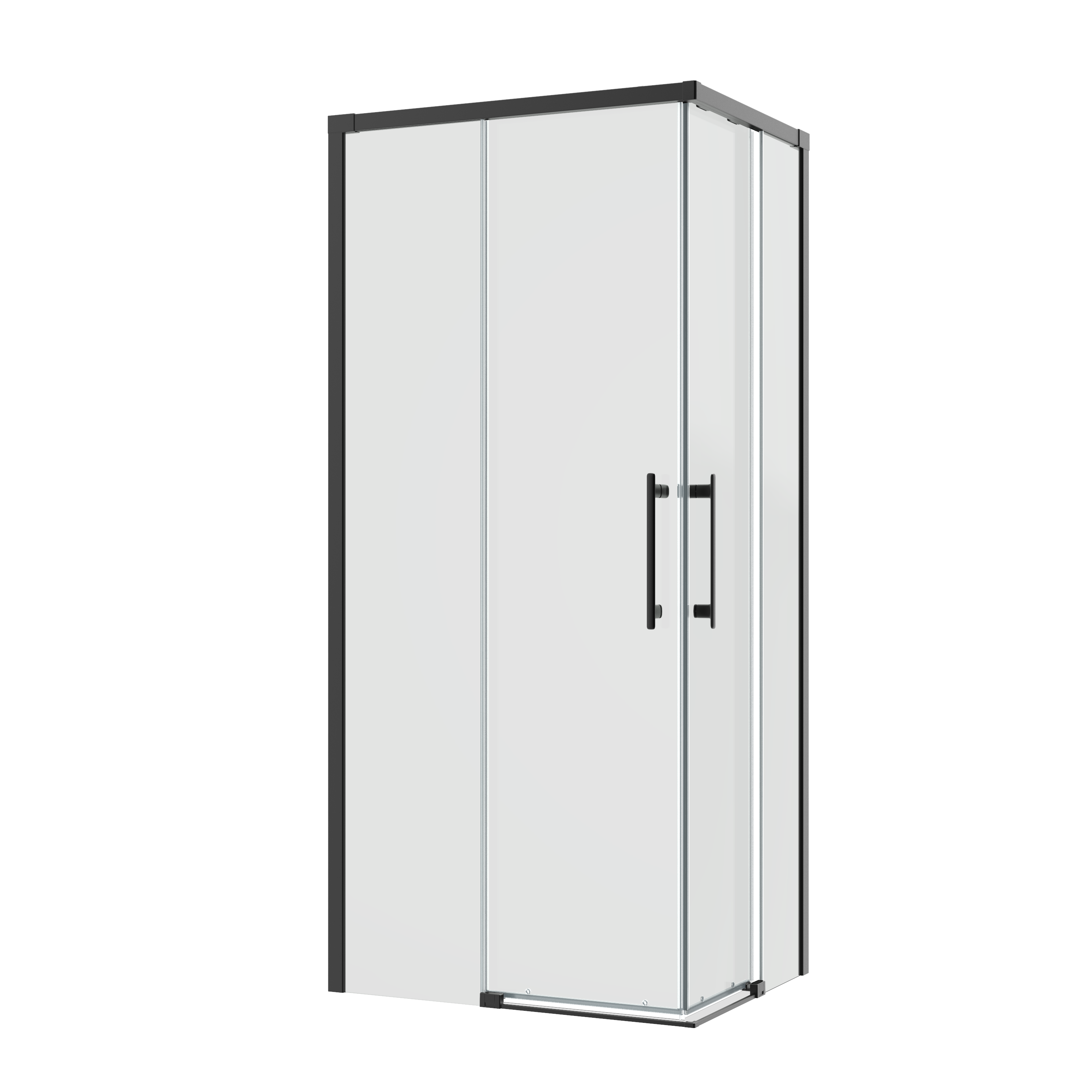Kabina prysznicowa prostokątna Remix 90 x 70 x 195 cm czarna Sensea