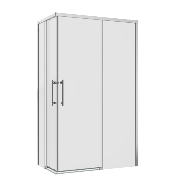 Kabina prysznicowa prostokątna Remix 120 x 70 x 195 cm chrom Sensea