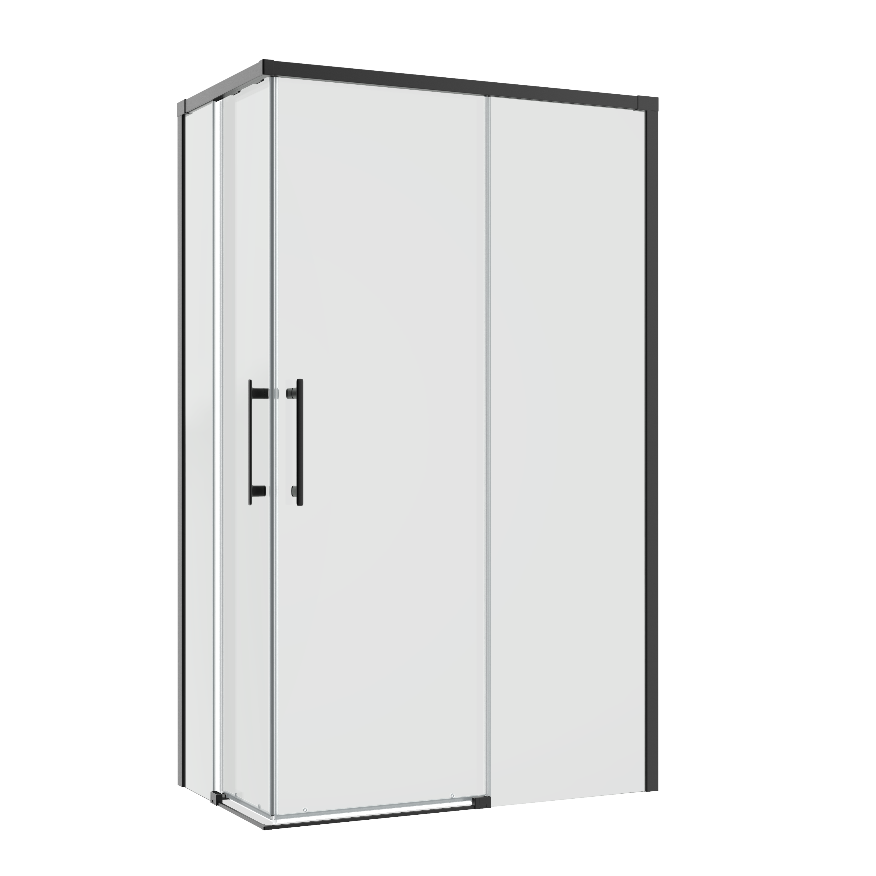 Kabina prysznicowa prostokątna Remix 120 x 70 x 195 cm czarna Sensea