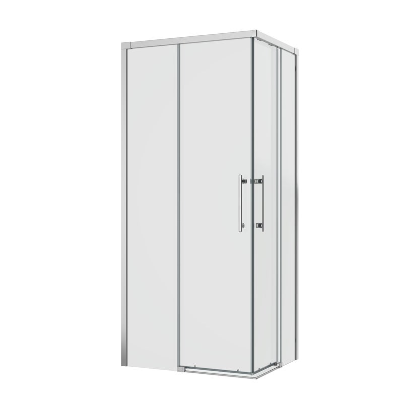 Kabina prysznicowa prostokątna Remix 100 x 80 x 195 cm chrom Sensea