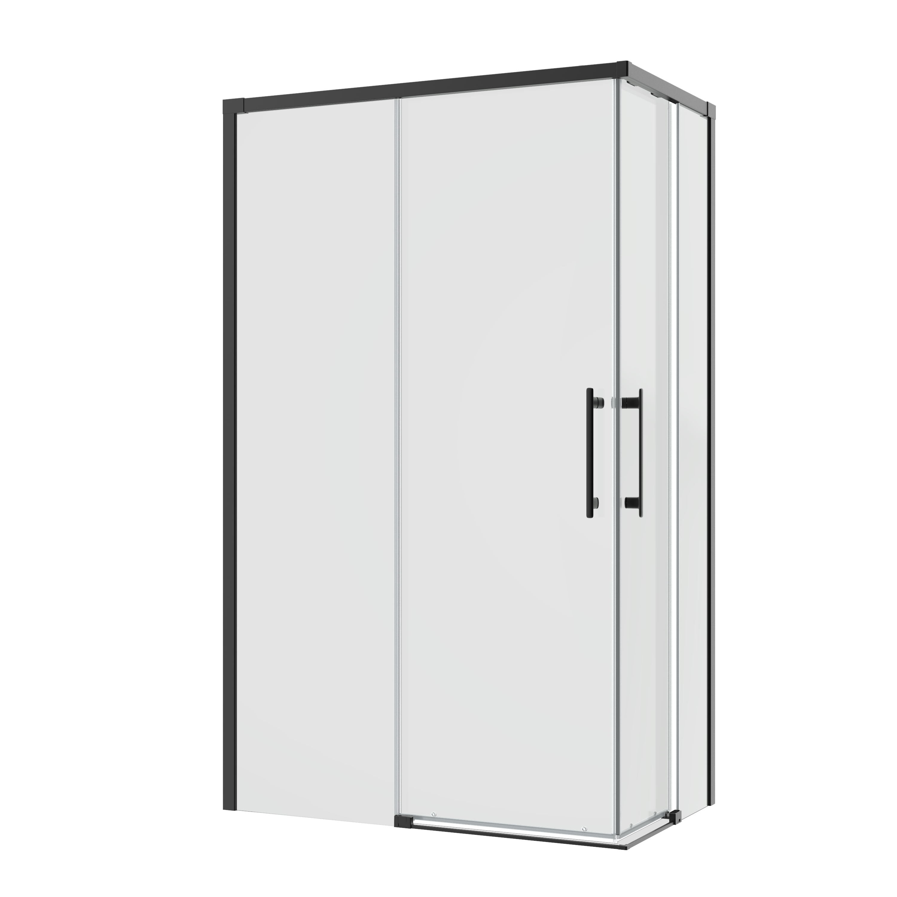 Kabina prysznicowa prostokątna Remix 120 x 80 x 195 cm czarna Sensea