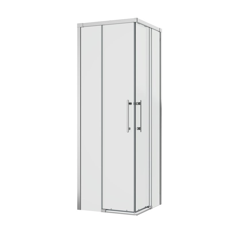 Kabina prysznicowa kwadratowa Remix 80 x 80 x 195 cm chrom Sensea