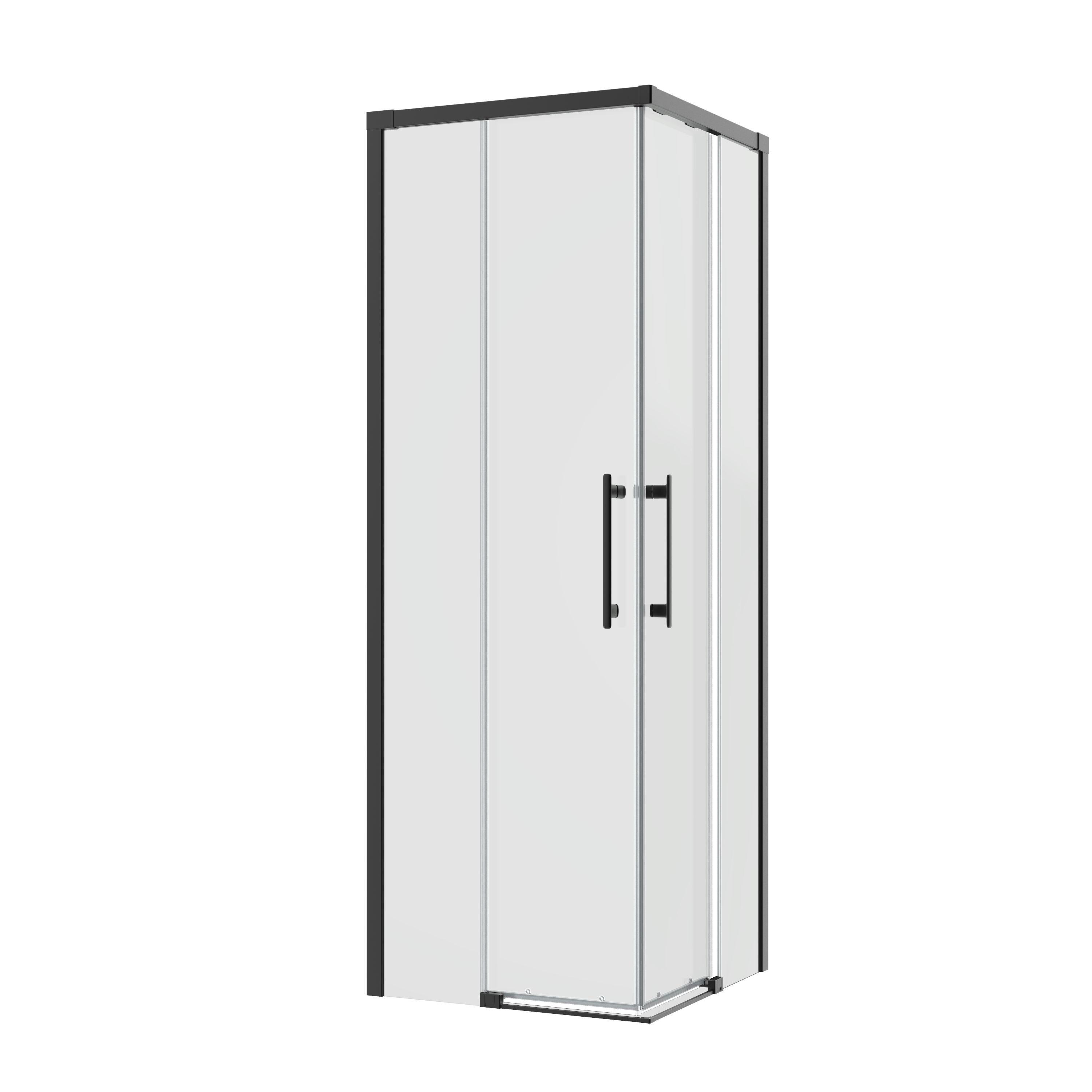 Kabina prysznicowa kwadratowa Remix 80 x 80 x 195 cm czarna Sensea