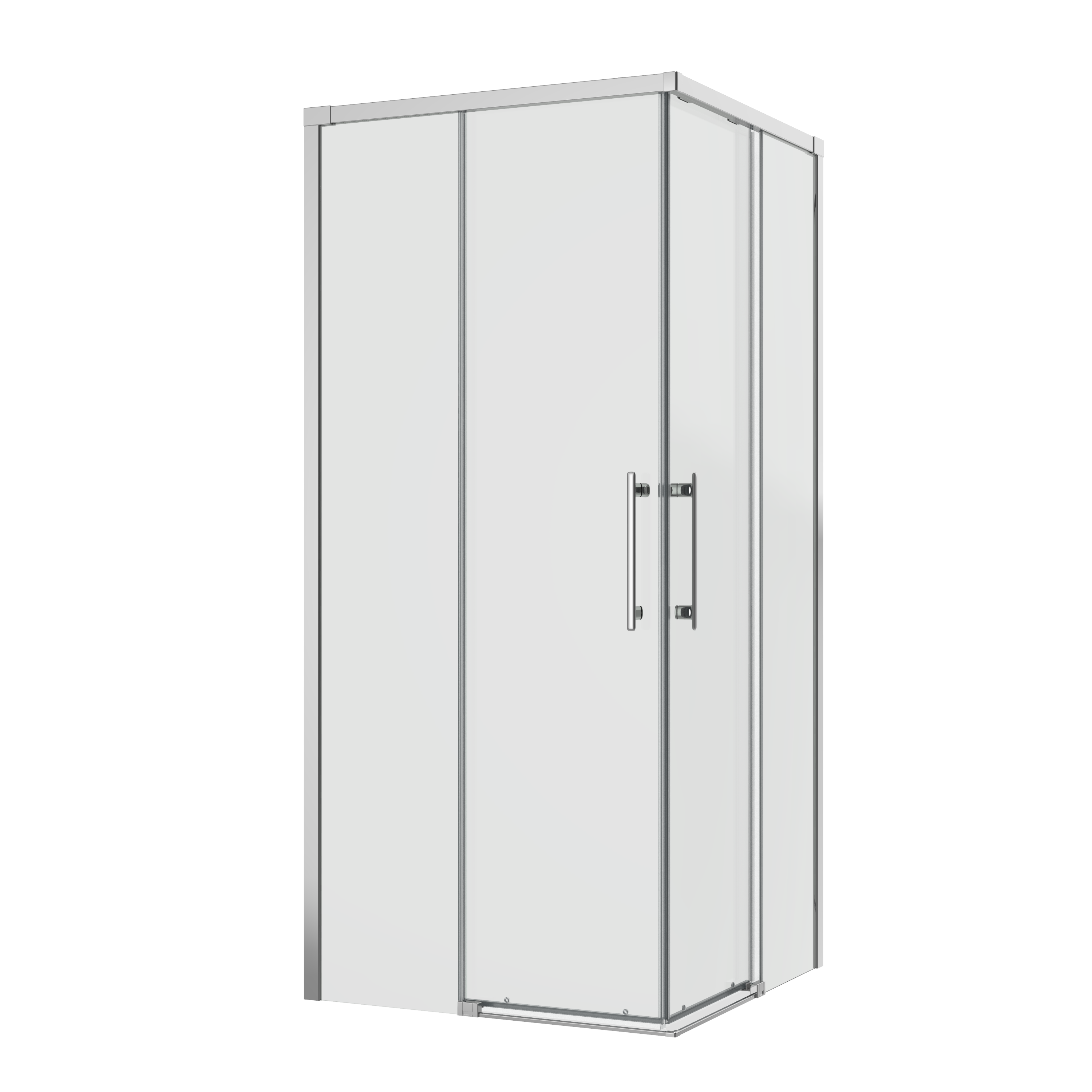 Kabina prysznicowa kwadratowa Remix 90 x 90 x 195 cm chrom Sensea