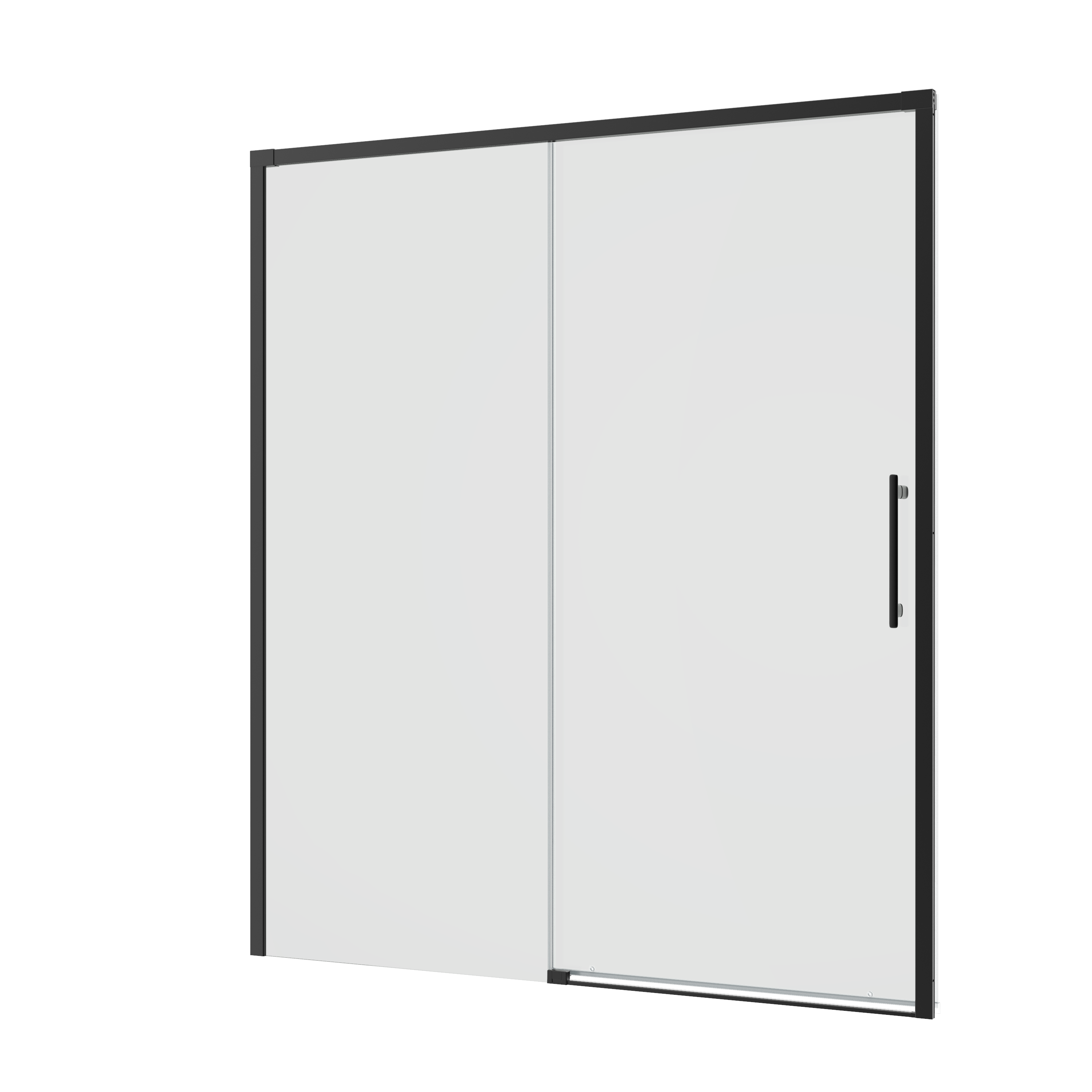 Mampara de ducha frontal corredera  Remix2 perfil negro (156.5-160.5)x195 cm - 10