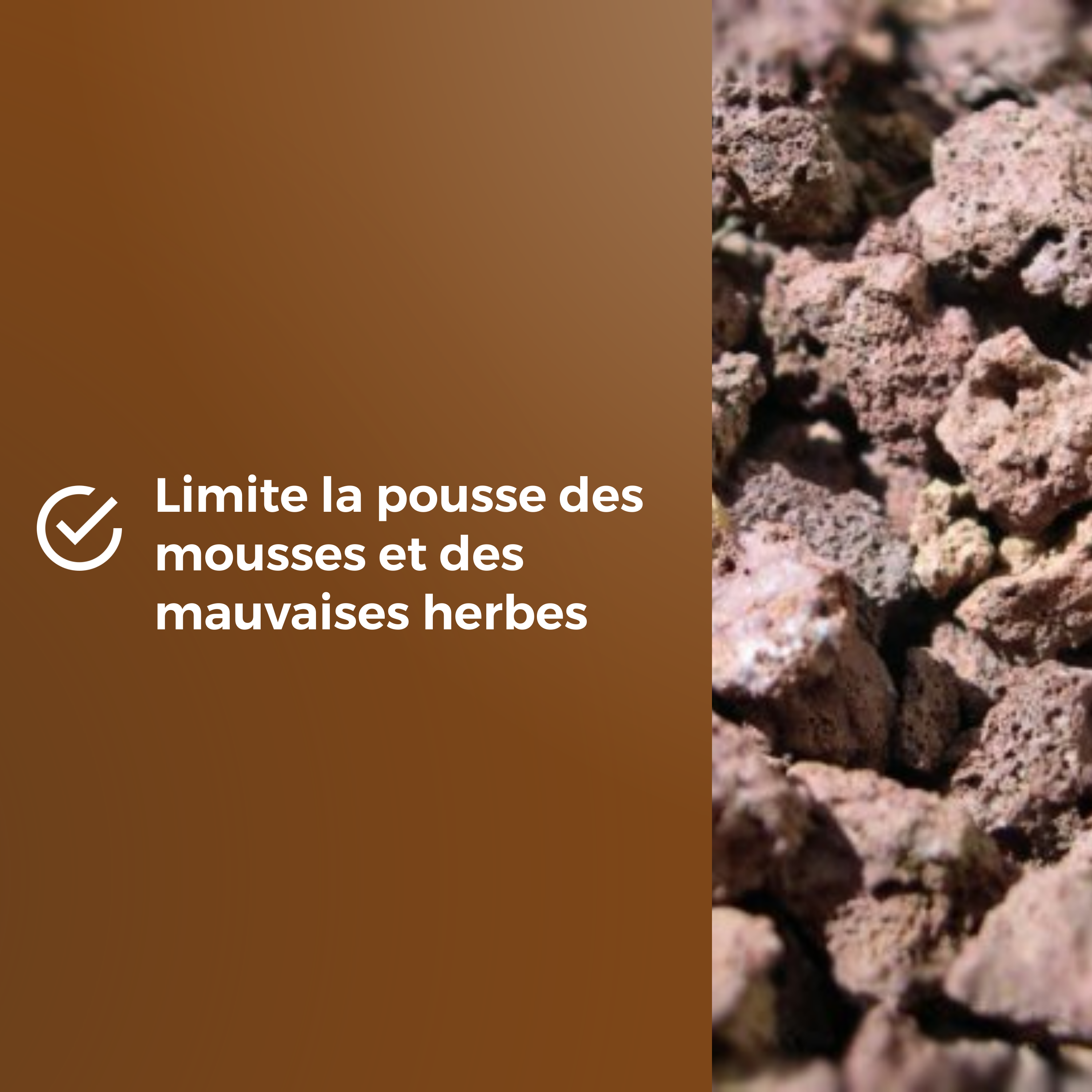Paillage minéral pierre OR BRUN, 6 l - 7