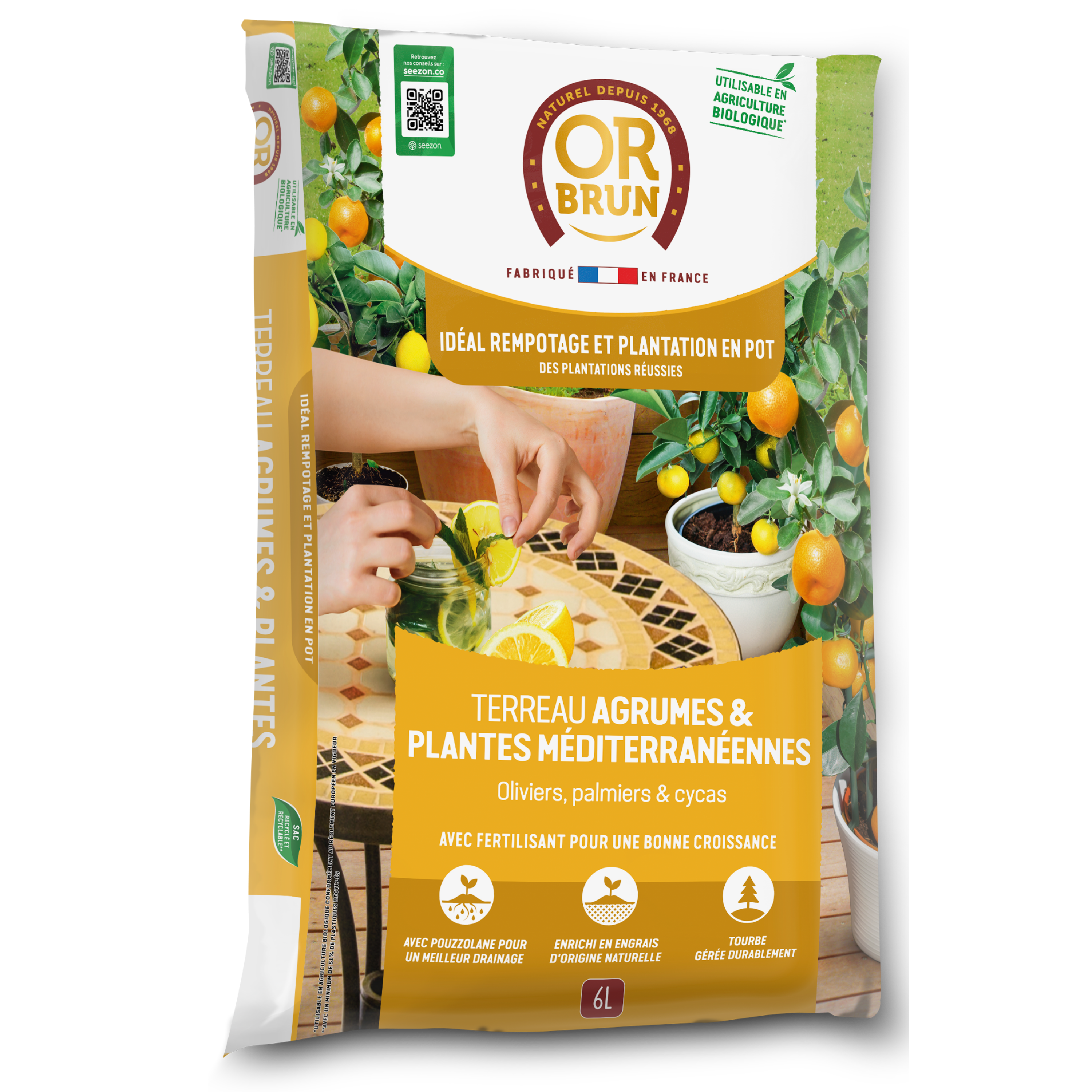 Compost OR BRUN, 6 l - 3