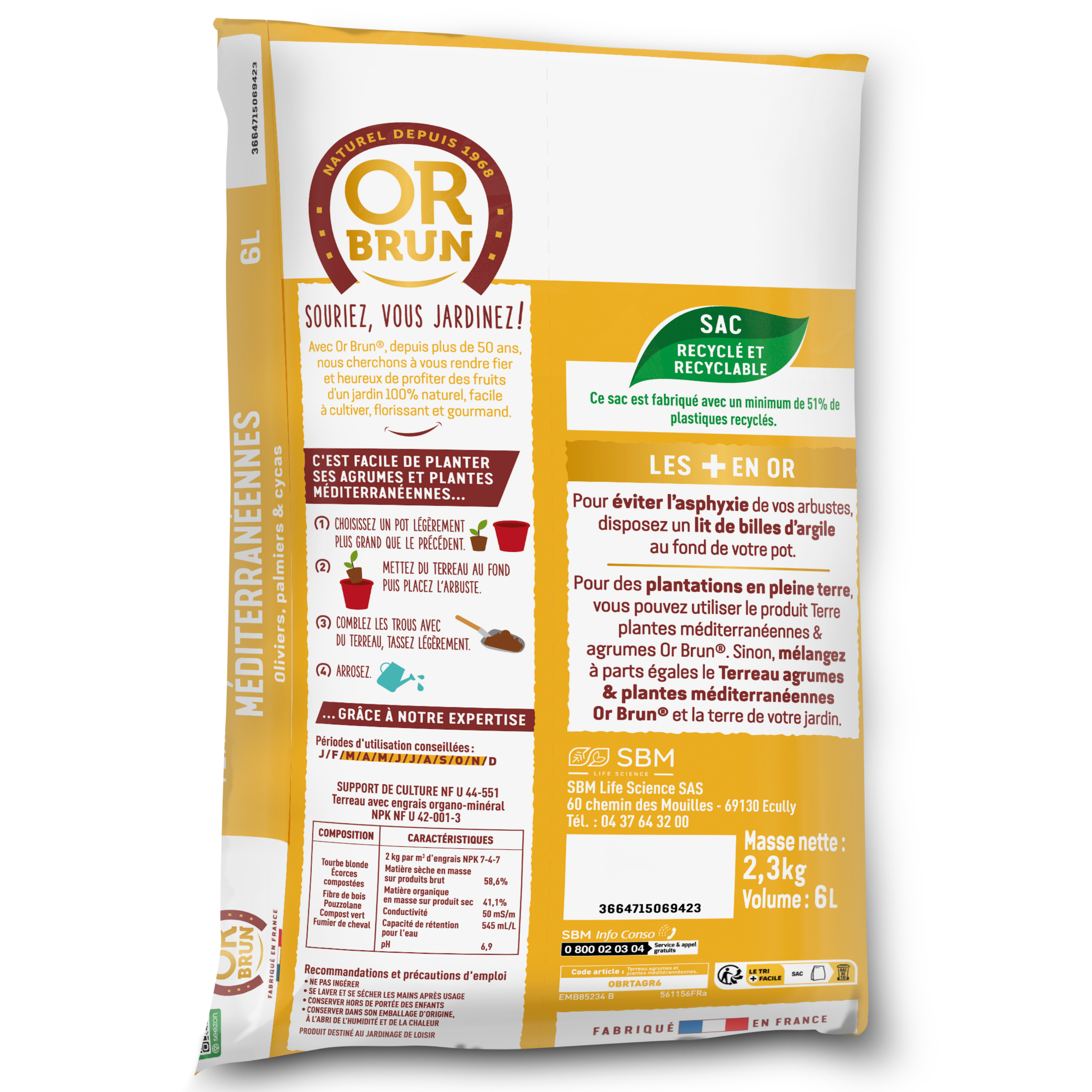 Compost OR BRUN, 6 l - 2