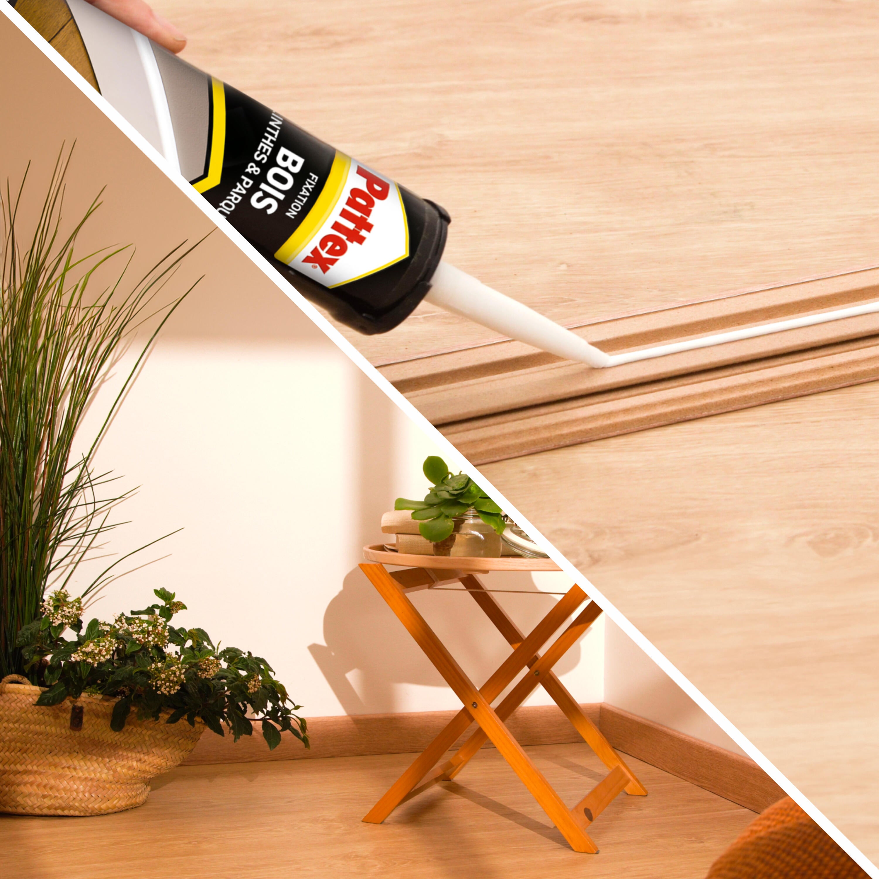 Colle de fixation pâte Fixation plinthes PATTEX, 380 g - 3