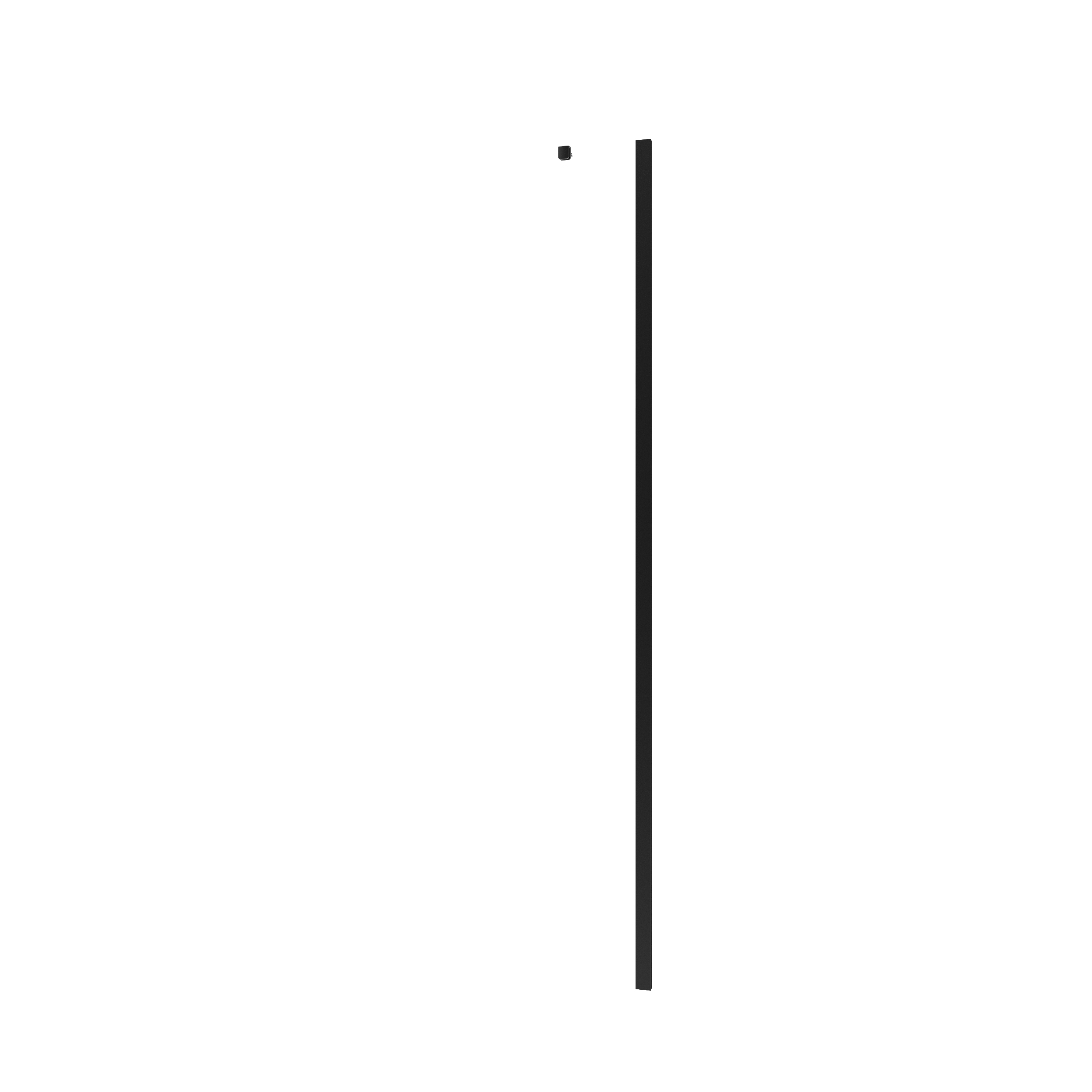 Profil do ścianki boczej drzwi prysznicowych uchylnych czarny Neo 70-100 x 200 cm Sensea