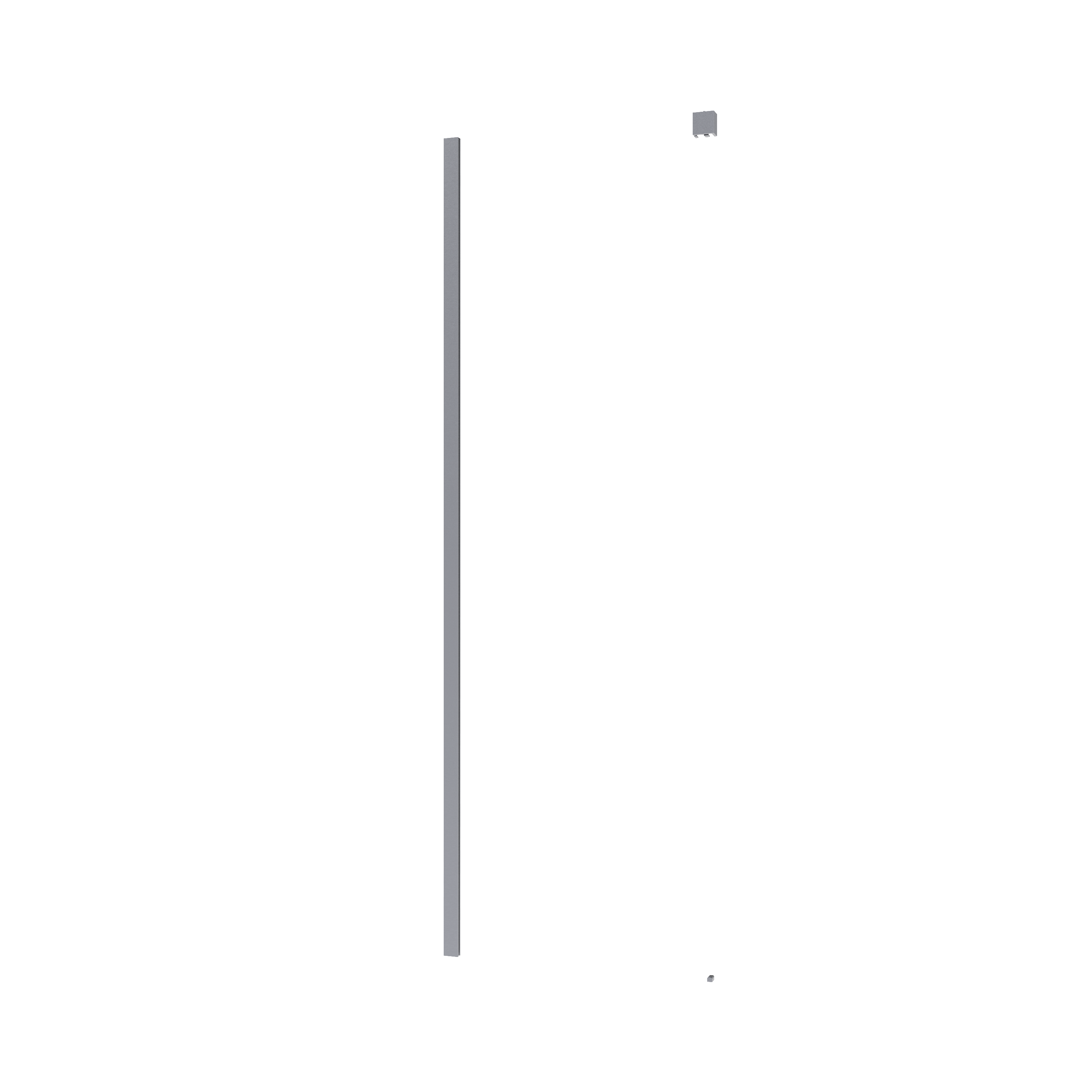 Ścianka prysznicowa do drzwi przesuwnych Neo 80 x 200 cm chrom Sensea - 6