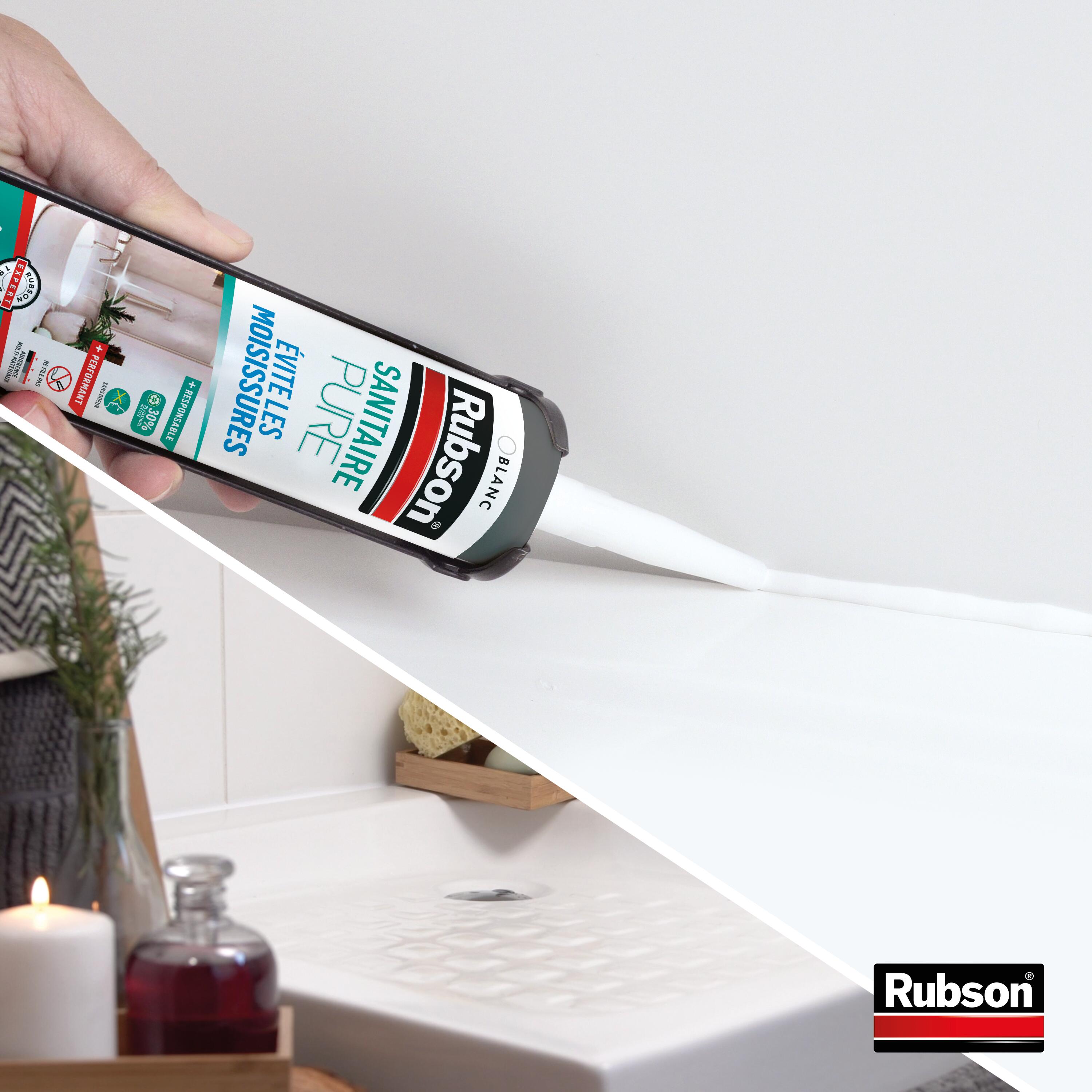 Mastic d'étanchéité Sanitaire pure RUBSON blanc 280ml - 2