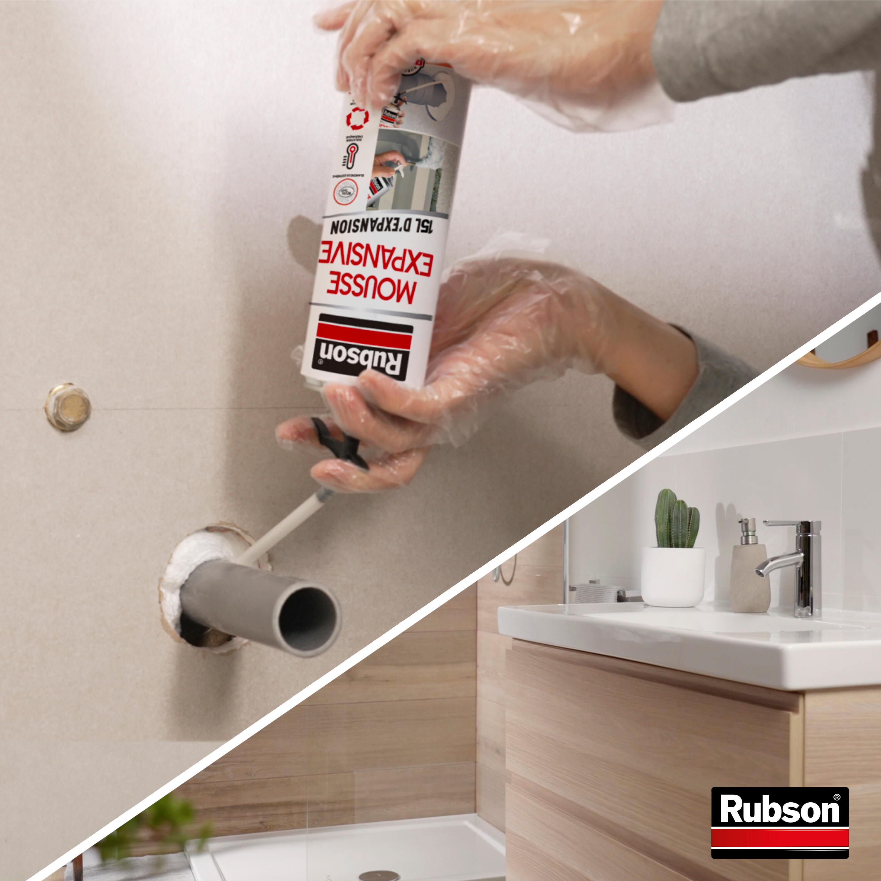 Mousse expansive Access, multi-usages RUBSON blanc 345ml - 4