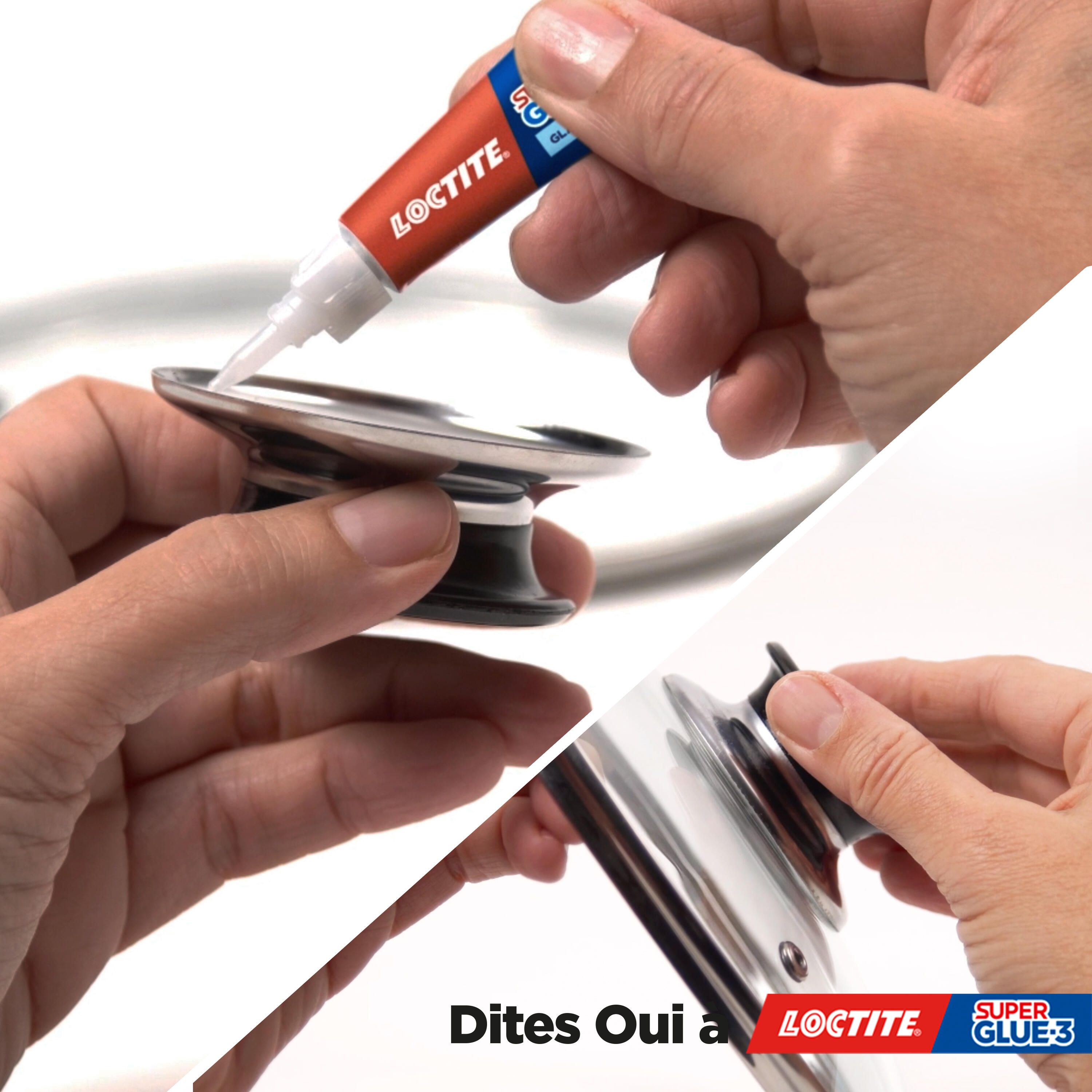 Colle d'assemblage liquide cyano LOCTITE Superglue3 spécial verre transparent 3g - 4