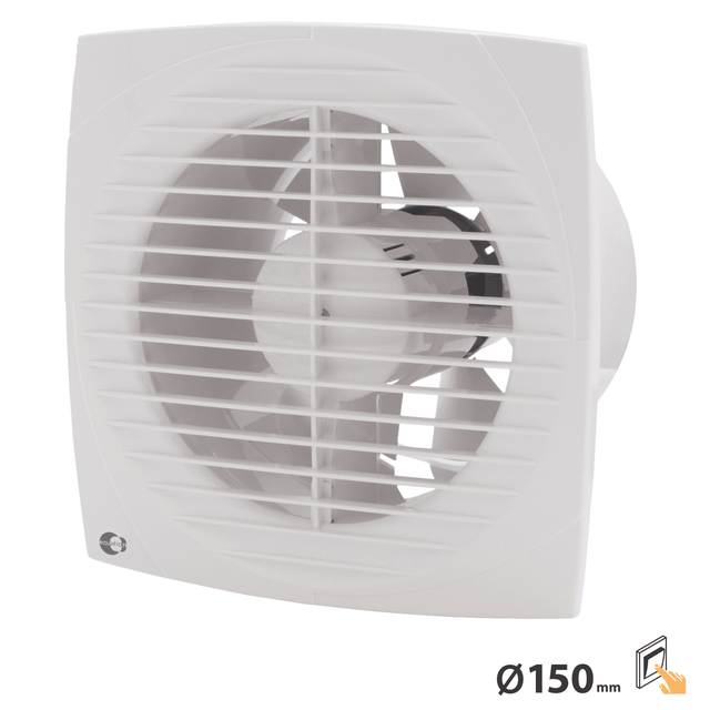 Aérateur extracteur intermittent à interrupteur EQUATION Standard 150 mm
