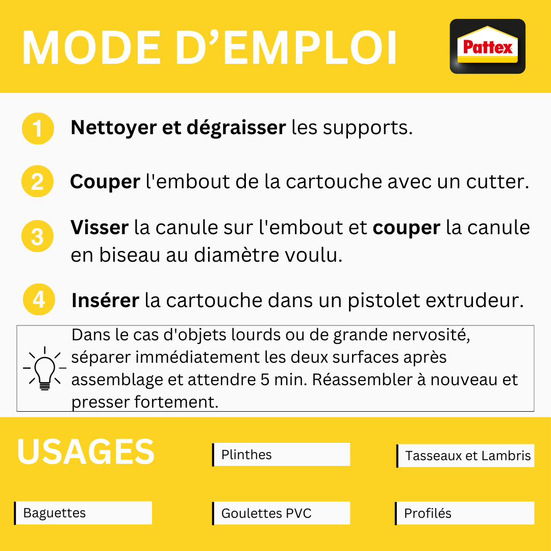 Colle de fixation pâte néoprène Néoprène neoplus PATTEX, 1.17 Kg jaune - 8