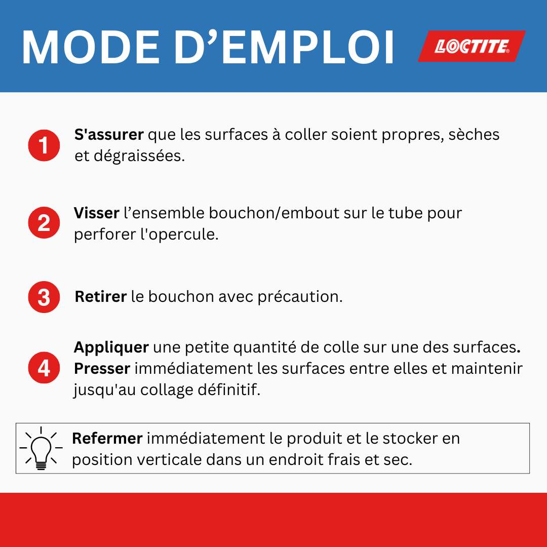 Colle de réparation Cyanoacrylate Super glue 3 universel LOCTITE, 3g transparent - 5