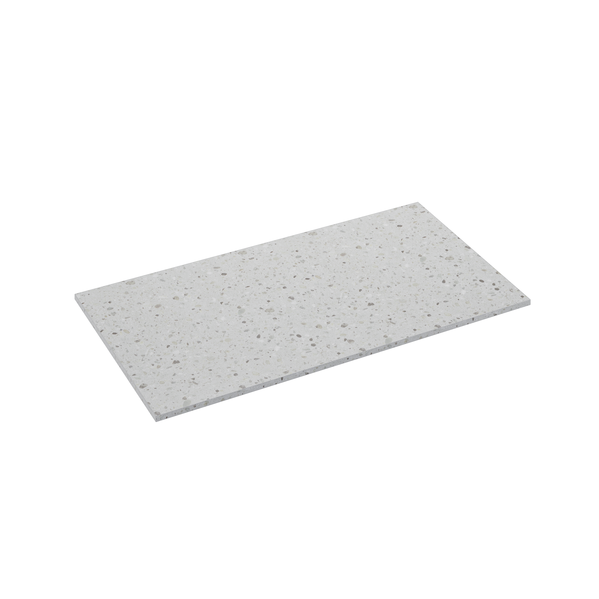 Encimera lavabo studio gris 91x49x1.2 cm
