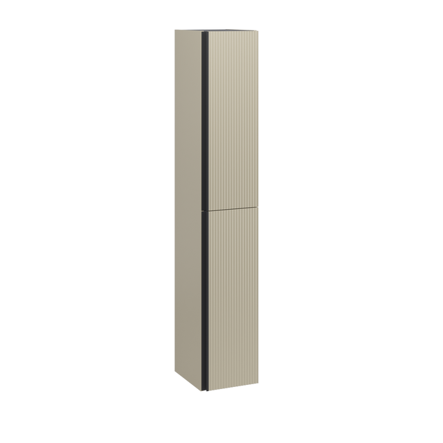 Colonne l.30 x H.173 x P.35 cm beige rainuré Studio