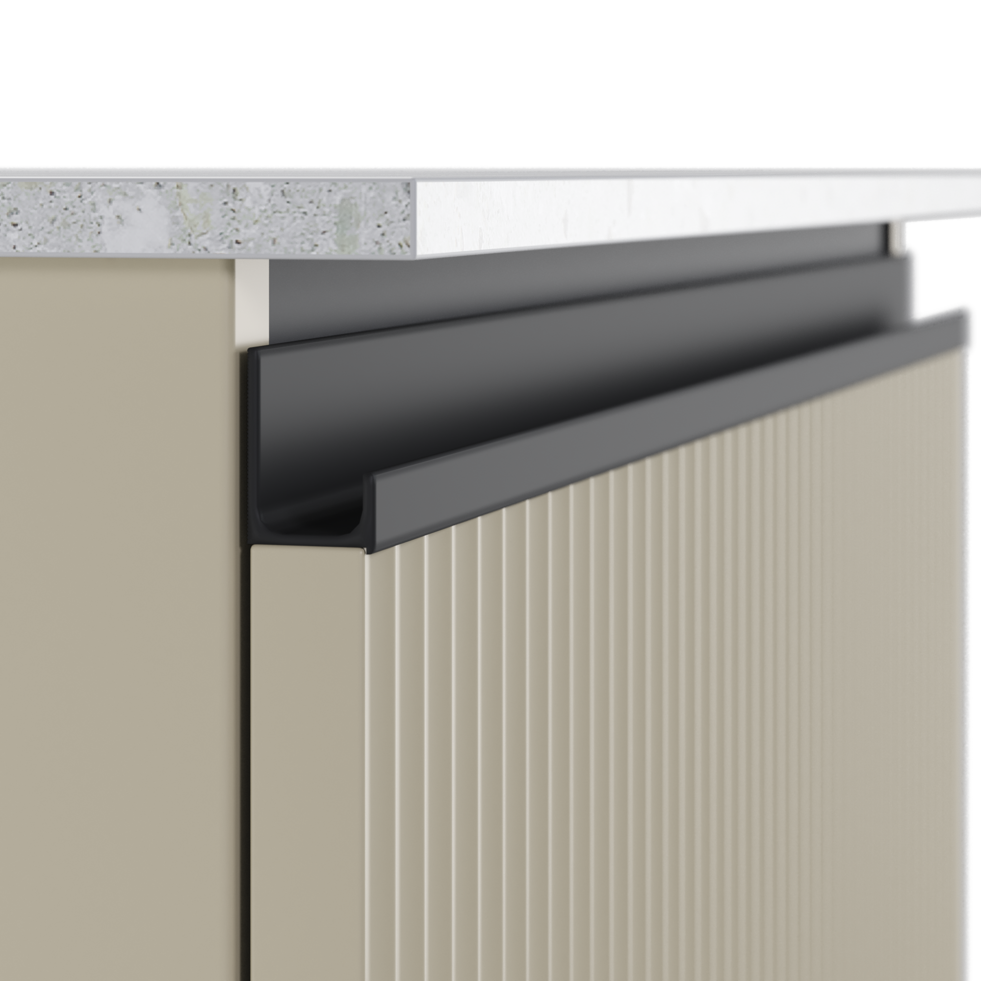 Mobile da bagno sospeso sotto lavabo L 60 x H 58 x P 48.1 cm beige laccato opaco, 2 cassetti SENSEA Studio - 7