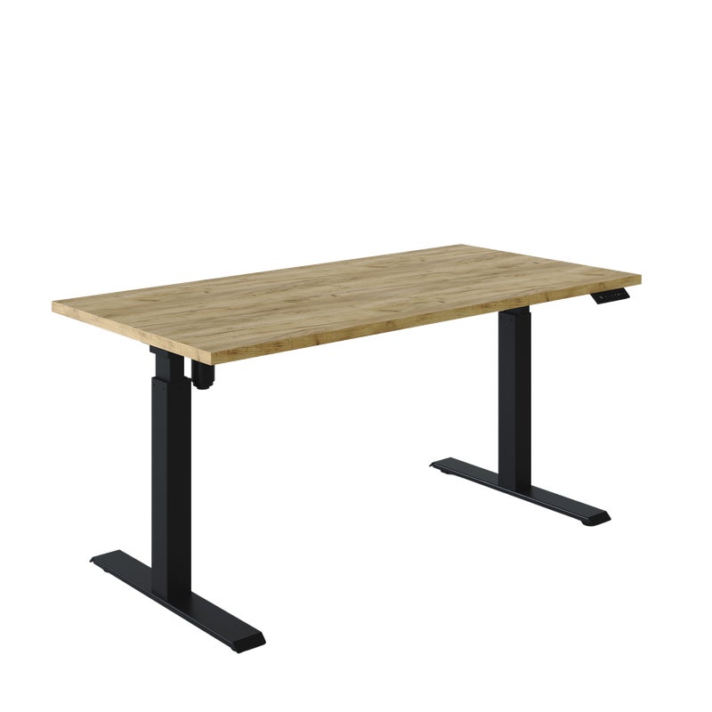 Biurko elektryczne z regulacją wysokości Dąb Craft 138x80 cm
