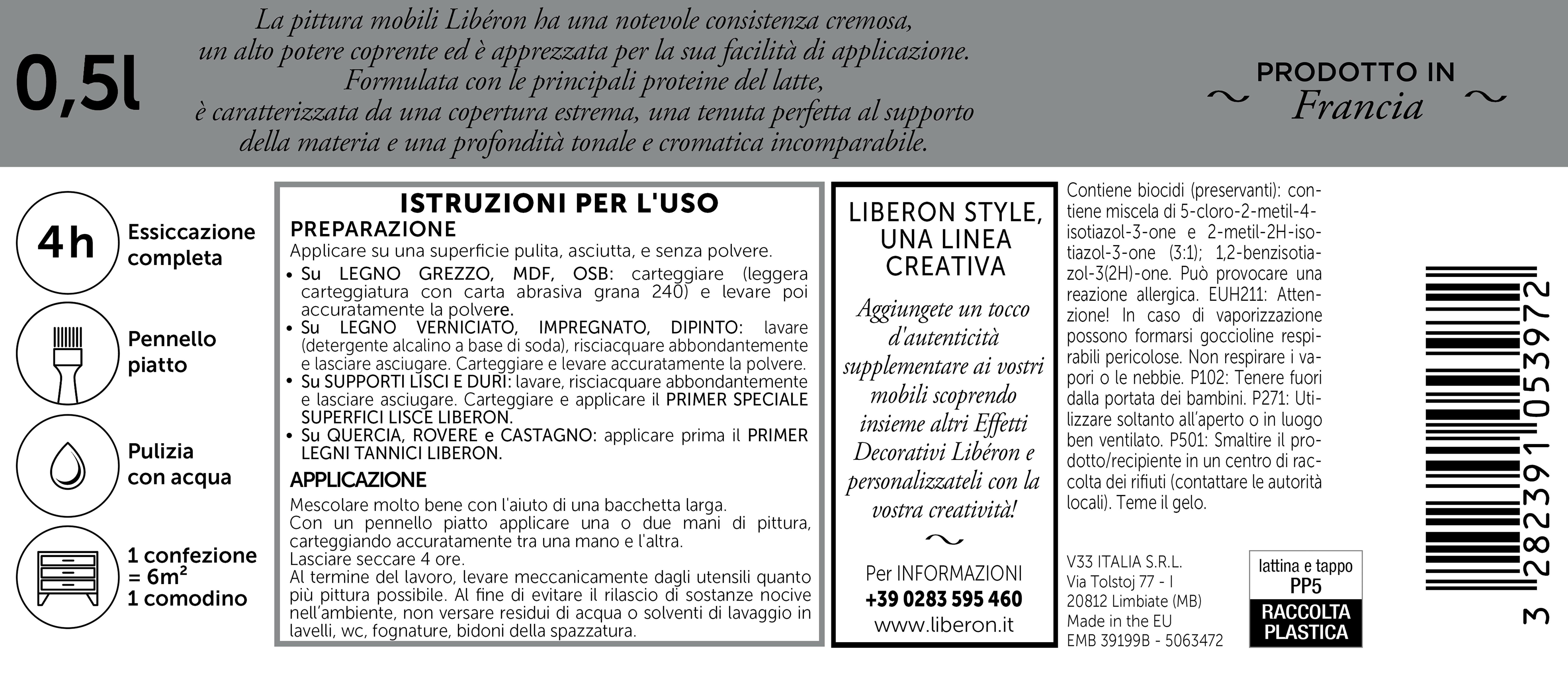 Pittura LIBÉRON 0.5 L rosso mattone opaco profondo - 5