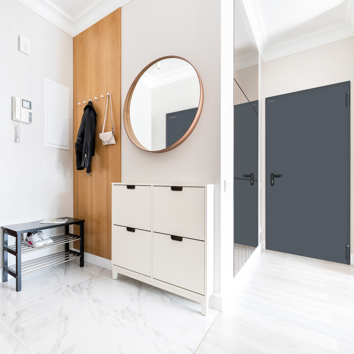 Biel, szarość i antracyt, czyli drzwi przeciwpożarowe Wiśniowski EI30 w nowoczesnym wydaniu
