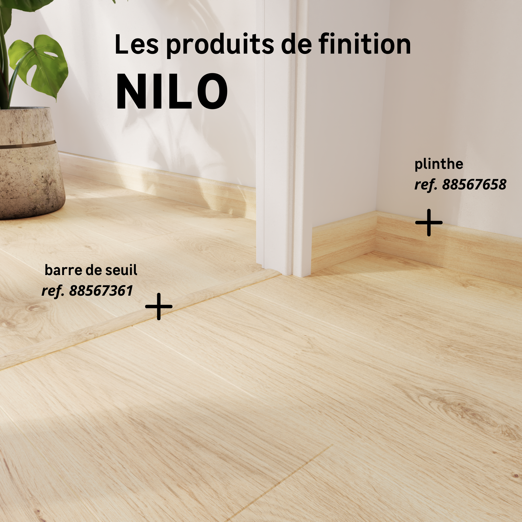 Plinthe mdf, décor nilo, H. 7.8, Ep.14 mm ARTENS - 6