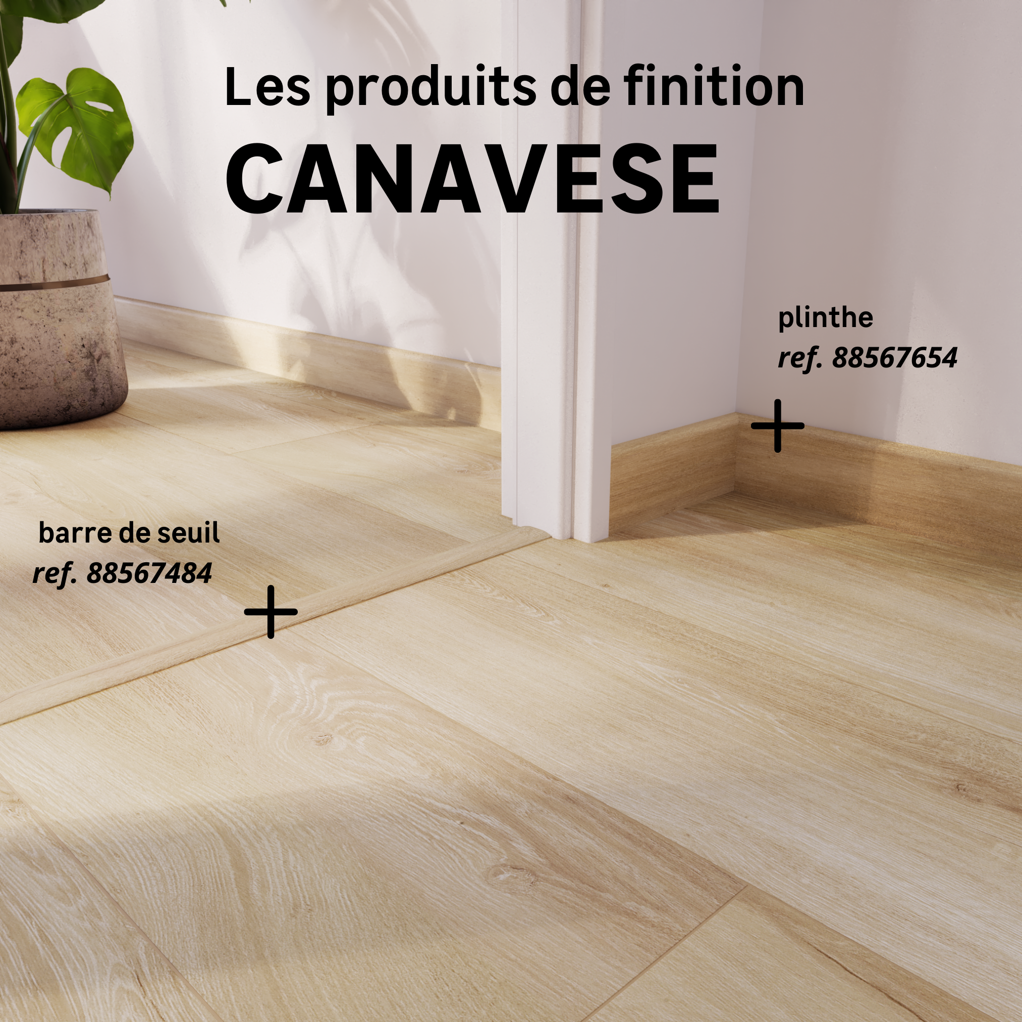 Barre de seuil 4 en 1 alu décor canavese blond à fixer, l.3.7cm x L.83cm ARTENS - 5