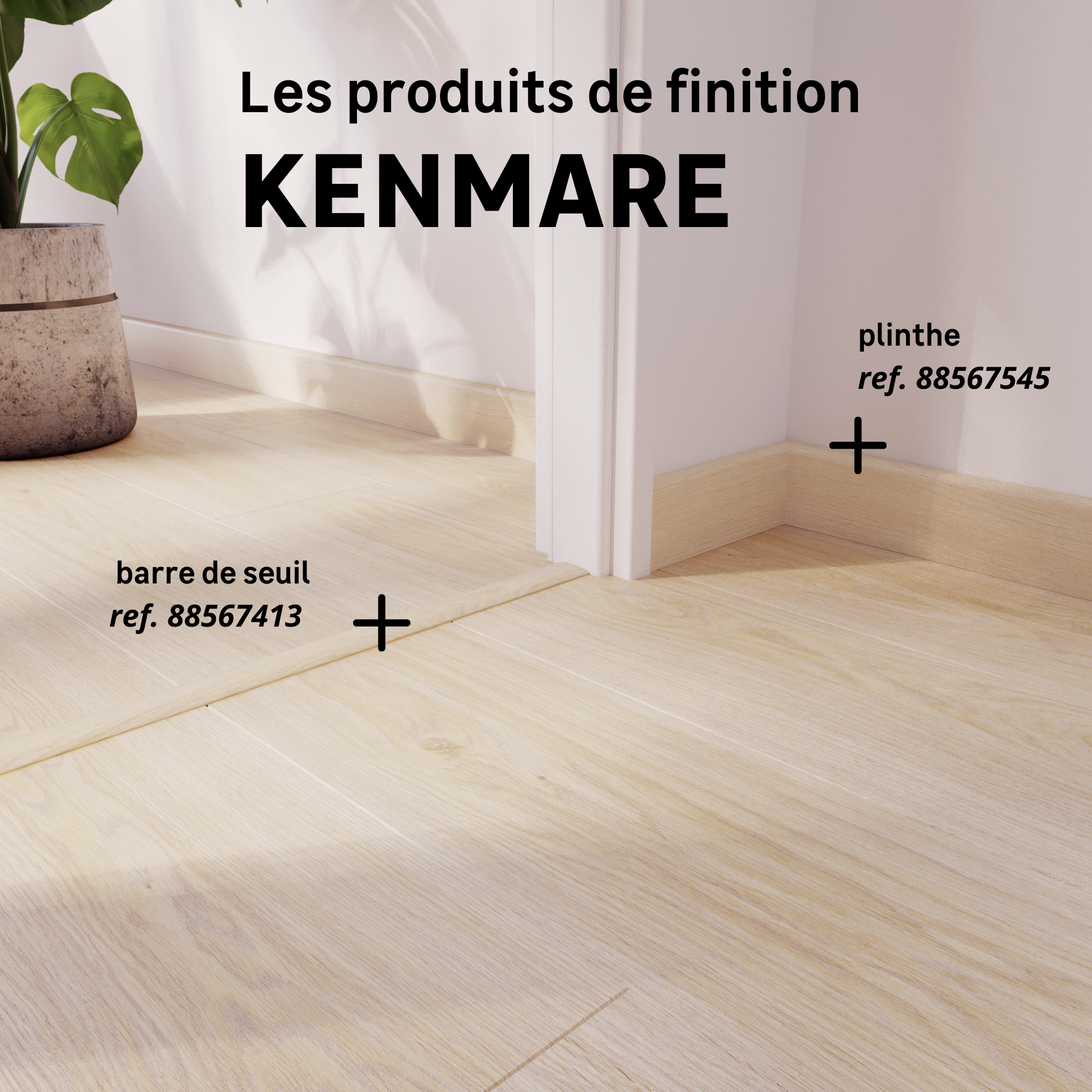 Barre de seuil alu décor kenmare à fixer, l.3.7 cm x L.83 cm ARTENS - 5