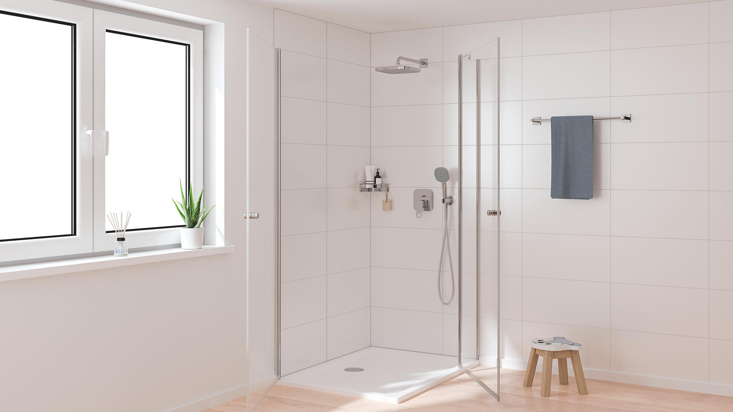 Colonne de douche encastrée mitigeur mécanique chrome Pulse  GROHE - 4