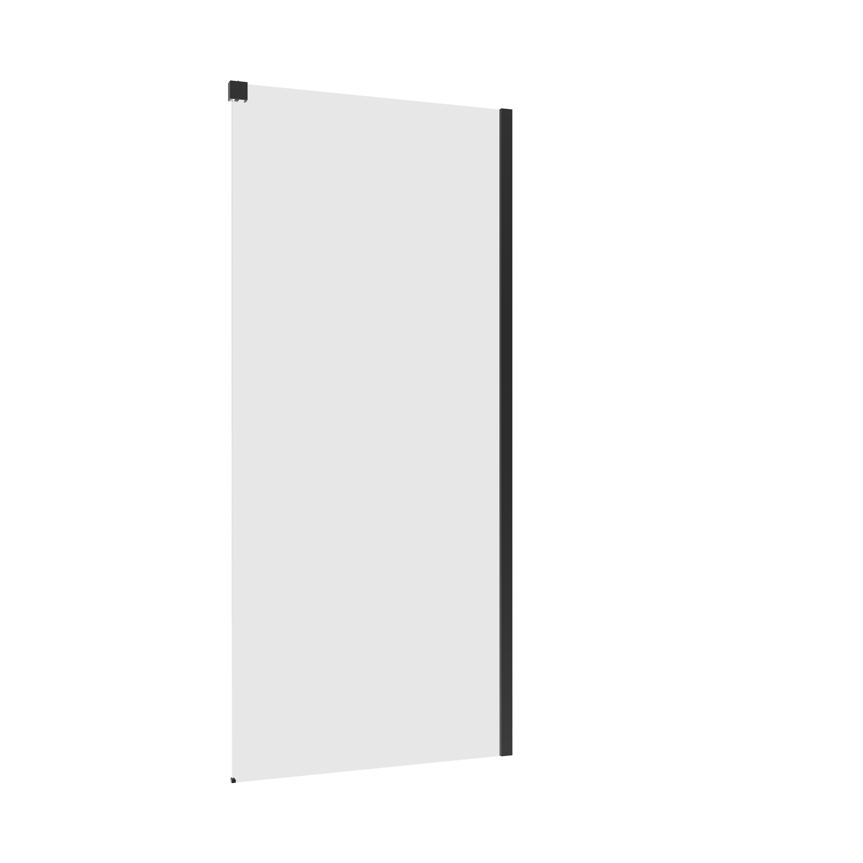 Ścianka prysznicowa do drzwi przesuwnych Neo 100 x 200 cm czarna Sensea