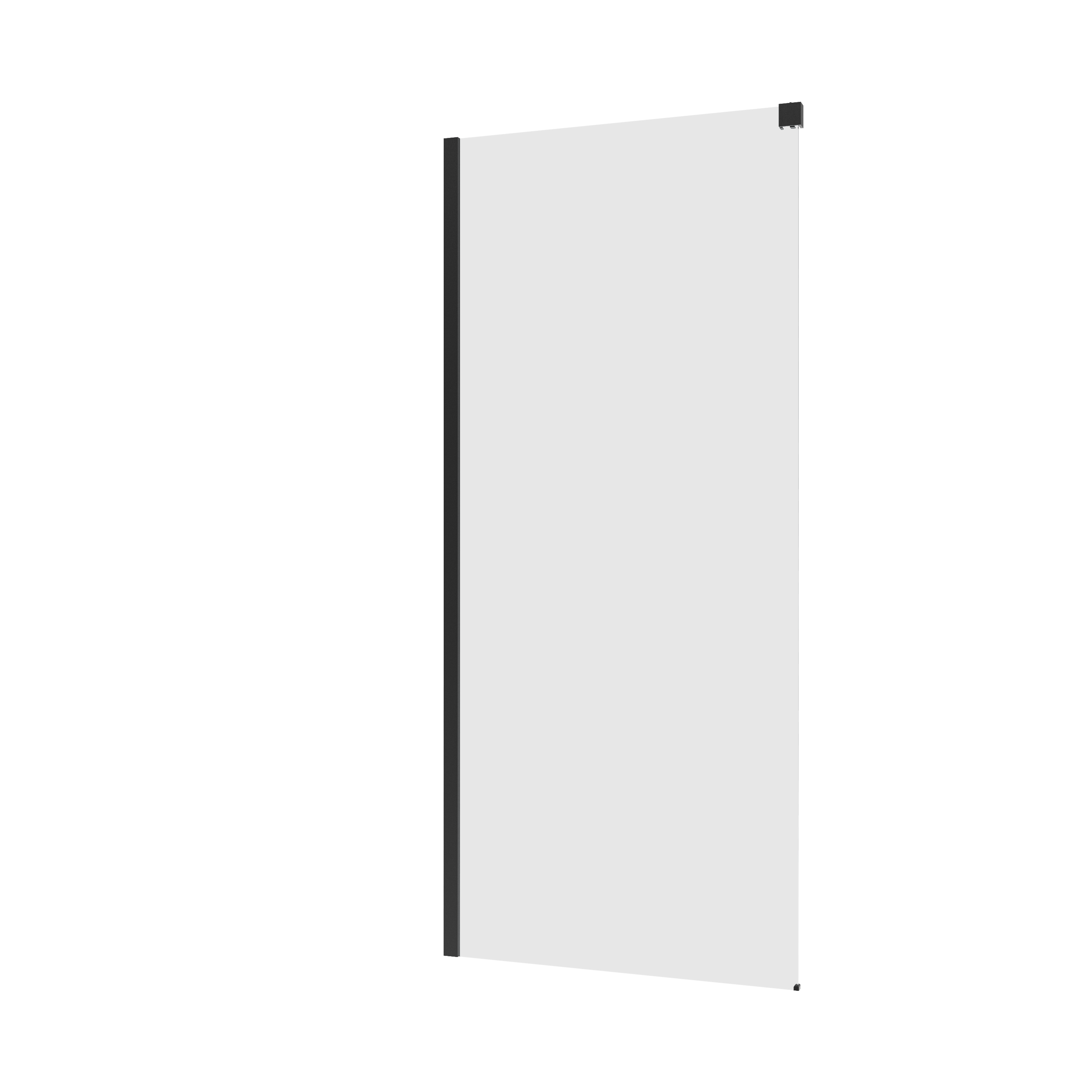 Ścianka prysznicowa do drzwi przesuwnych Neo 100 x 200 cm czarna Sensea - 7