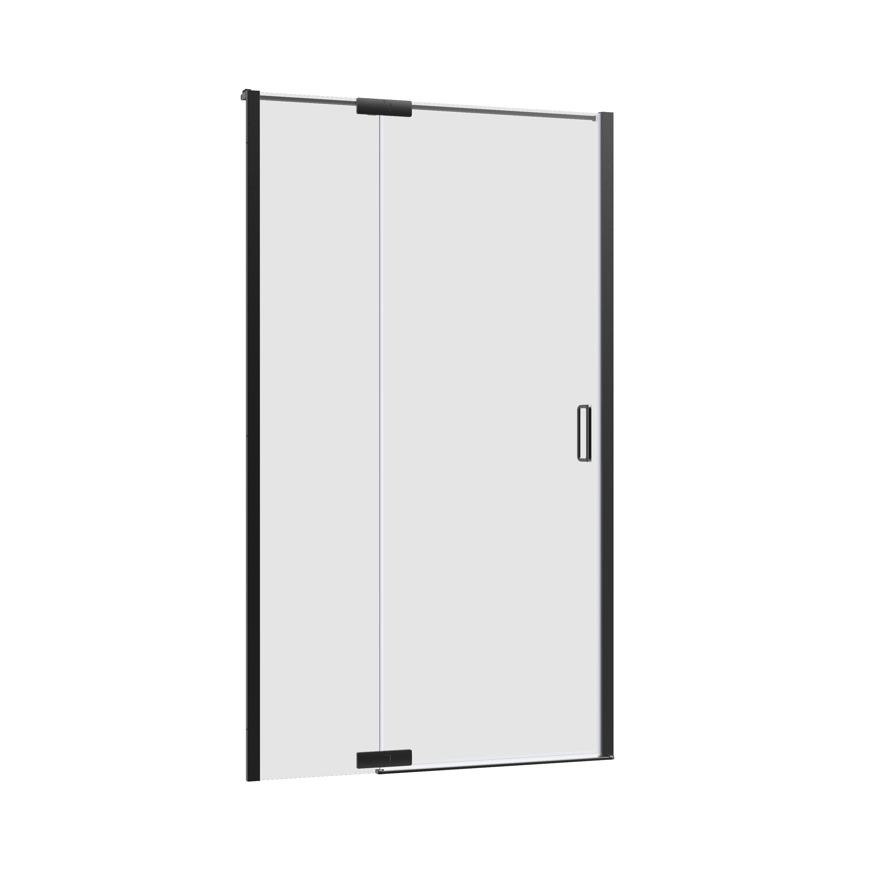 Drzwi prysznicowe uchylne Neo 120 x 200 cm czarne Sensea