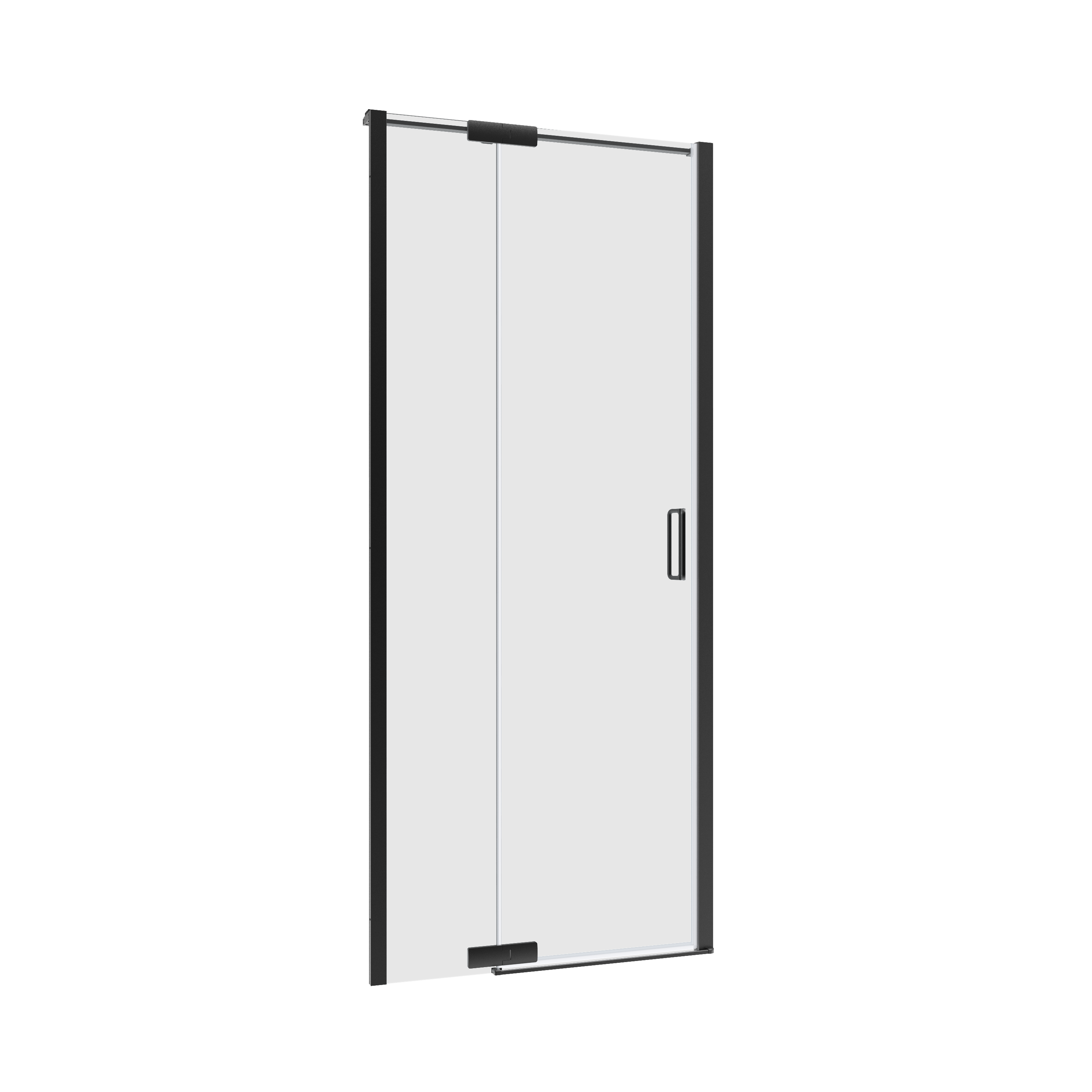 Drzwi prysznicowe uchylne Neo 90 x 200 cm czarne Sensea
