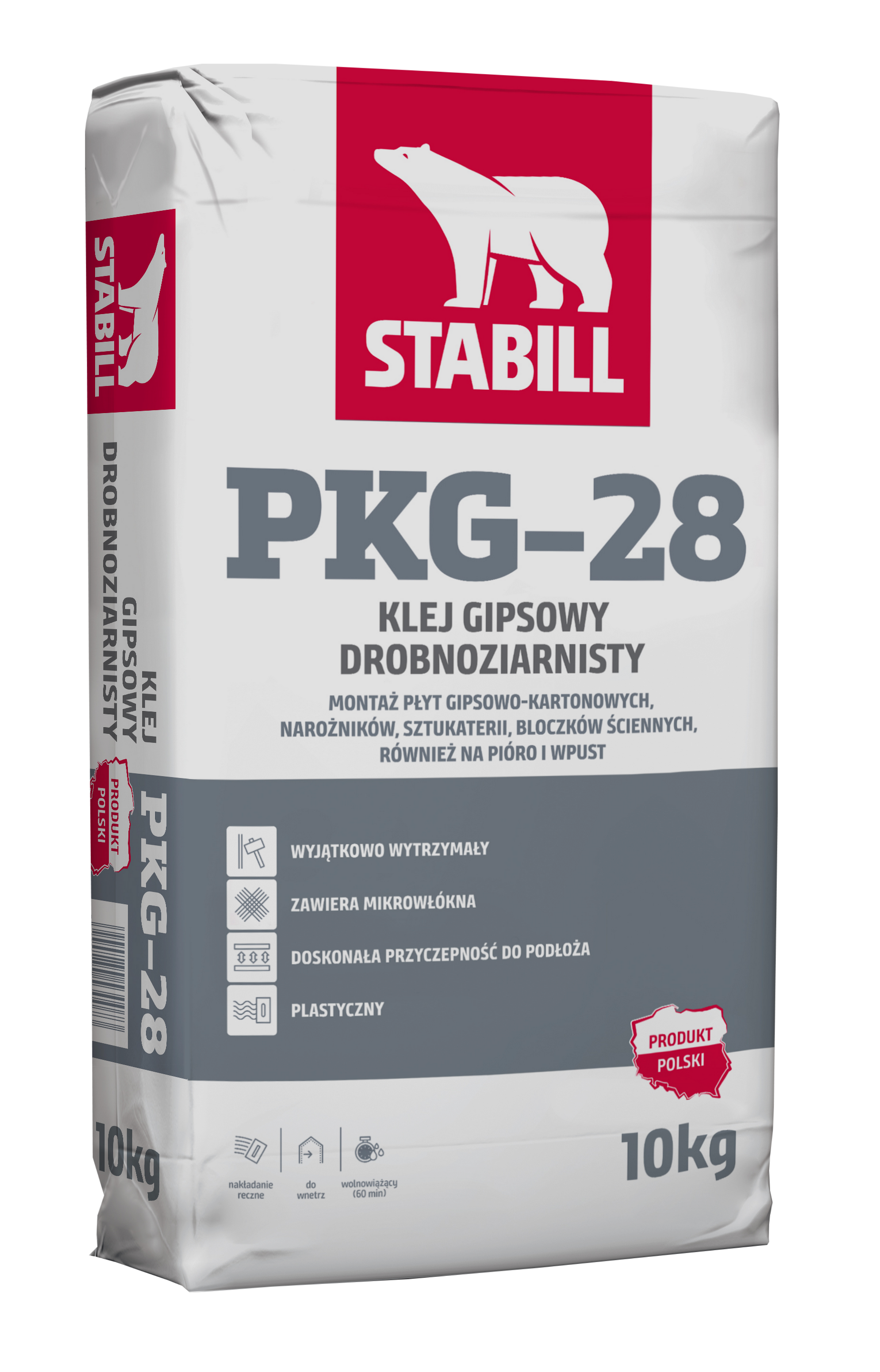 Klej gipsowy STABILL PKG28 10 kg