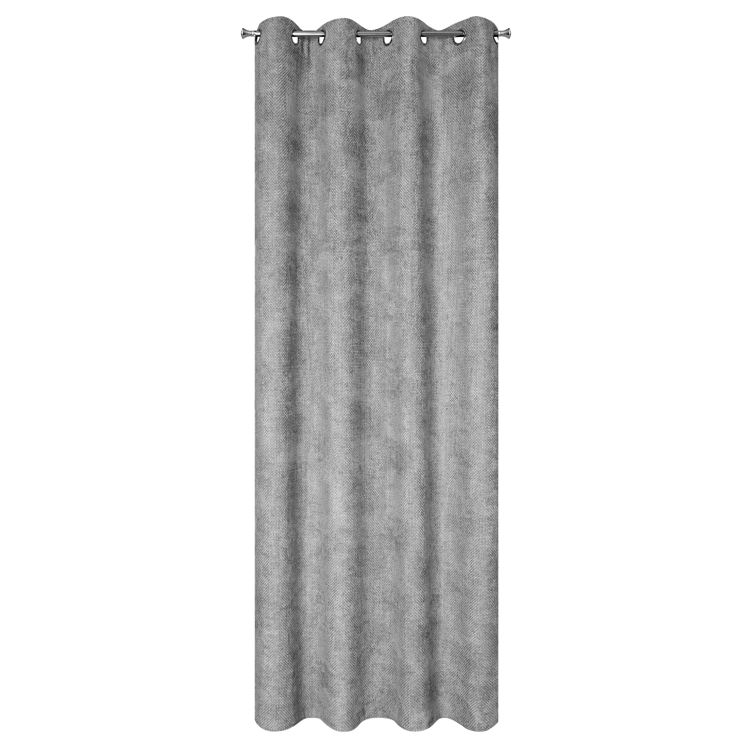 Zasłona Aleta 135 x 250 cm popielata na przelotkach