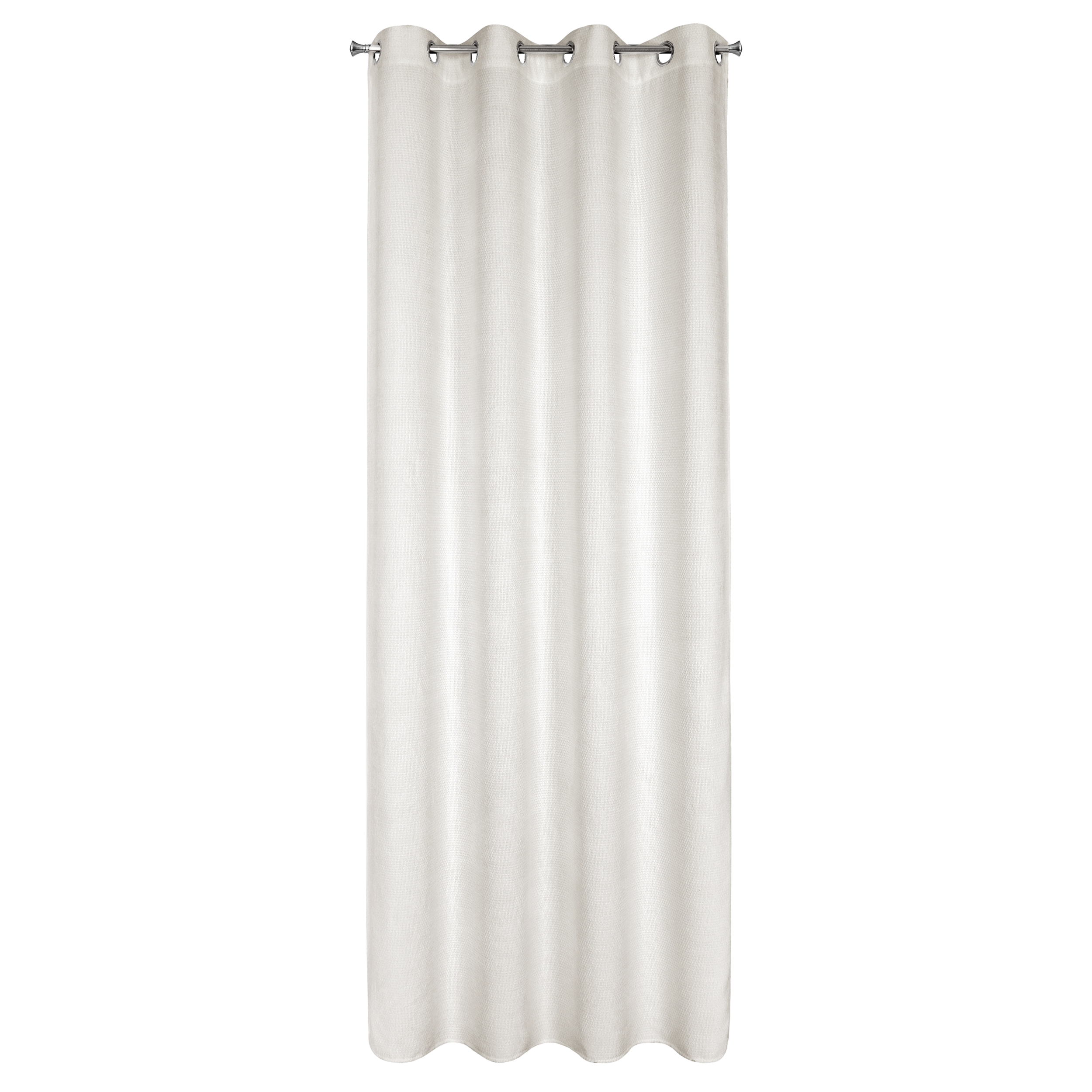 Zasłona Aleta 135 x 250 cm jasnobeżowa na przelotkach