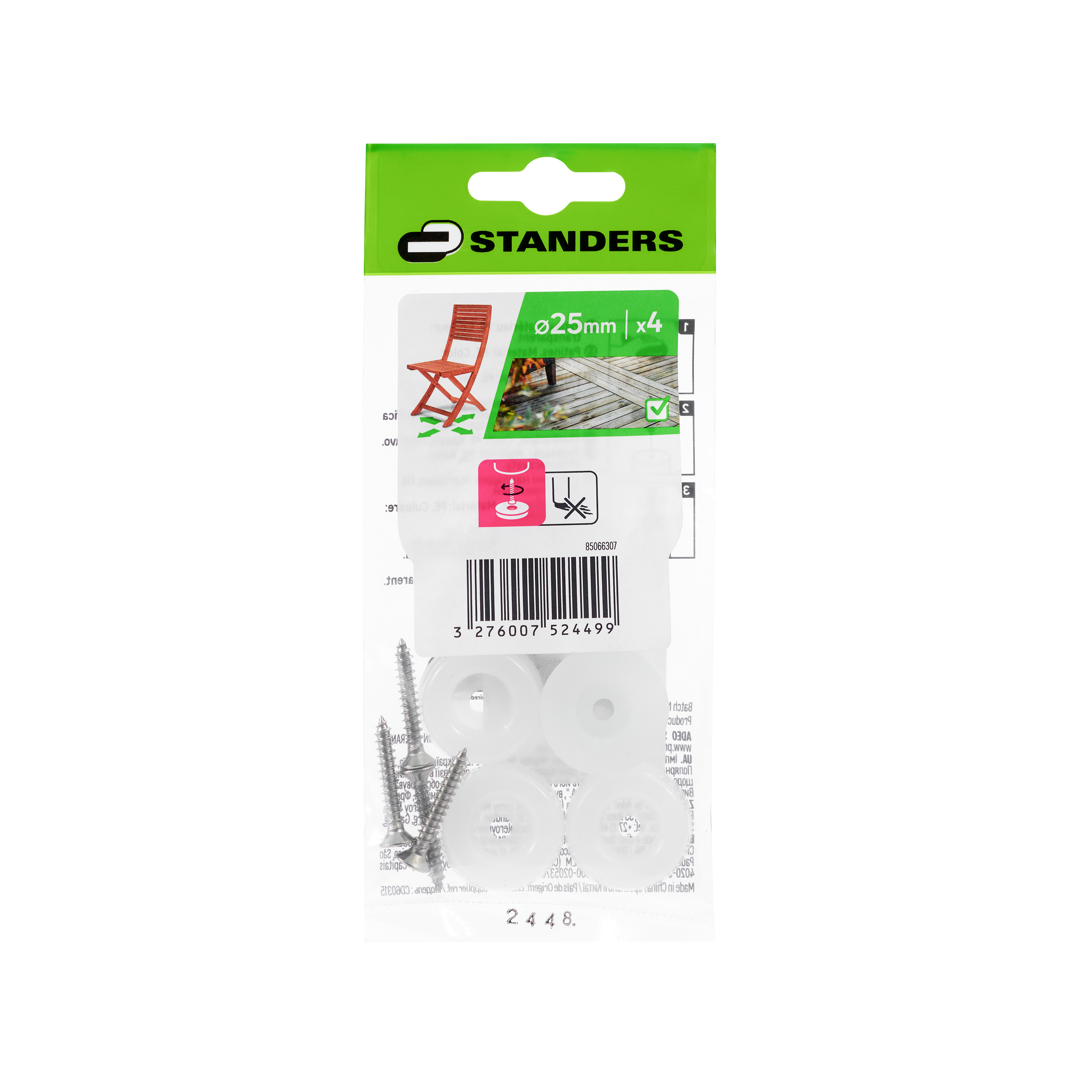 Podkładki na śrubę zewnętrzne 25 mm 4 szt. Standers - 11